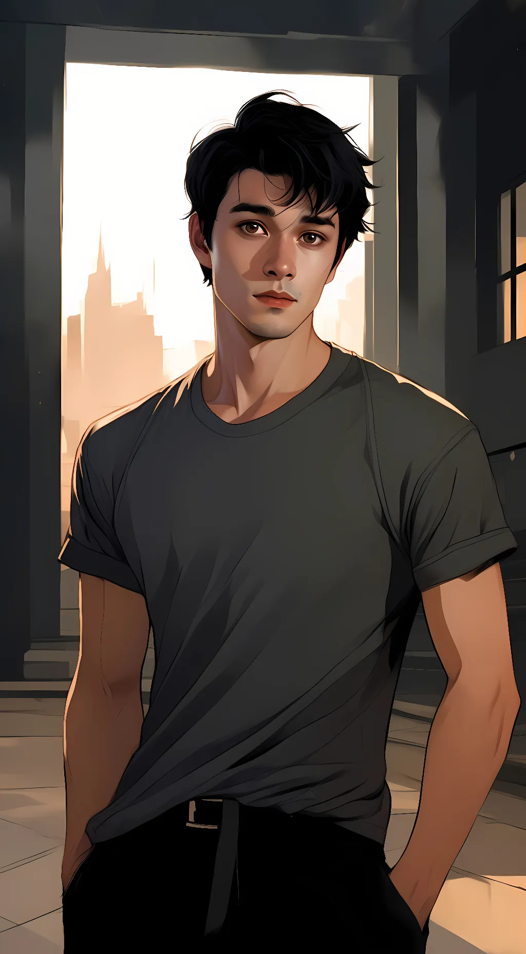 ai character: Mattheo Riddle background