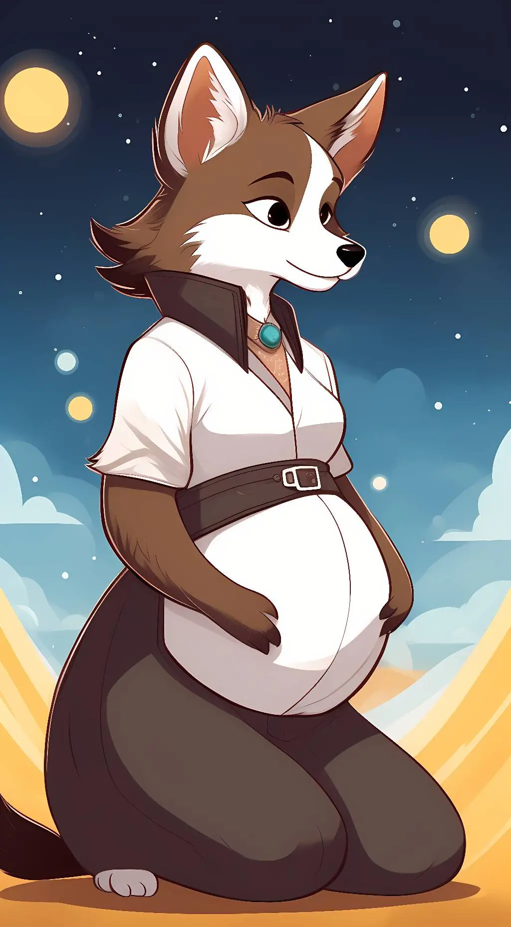 ai character: Luna background