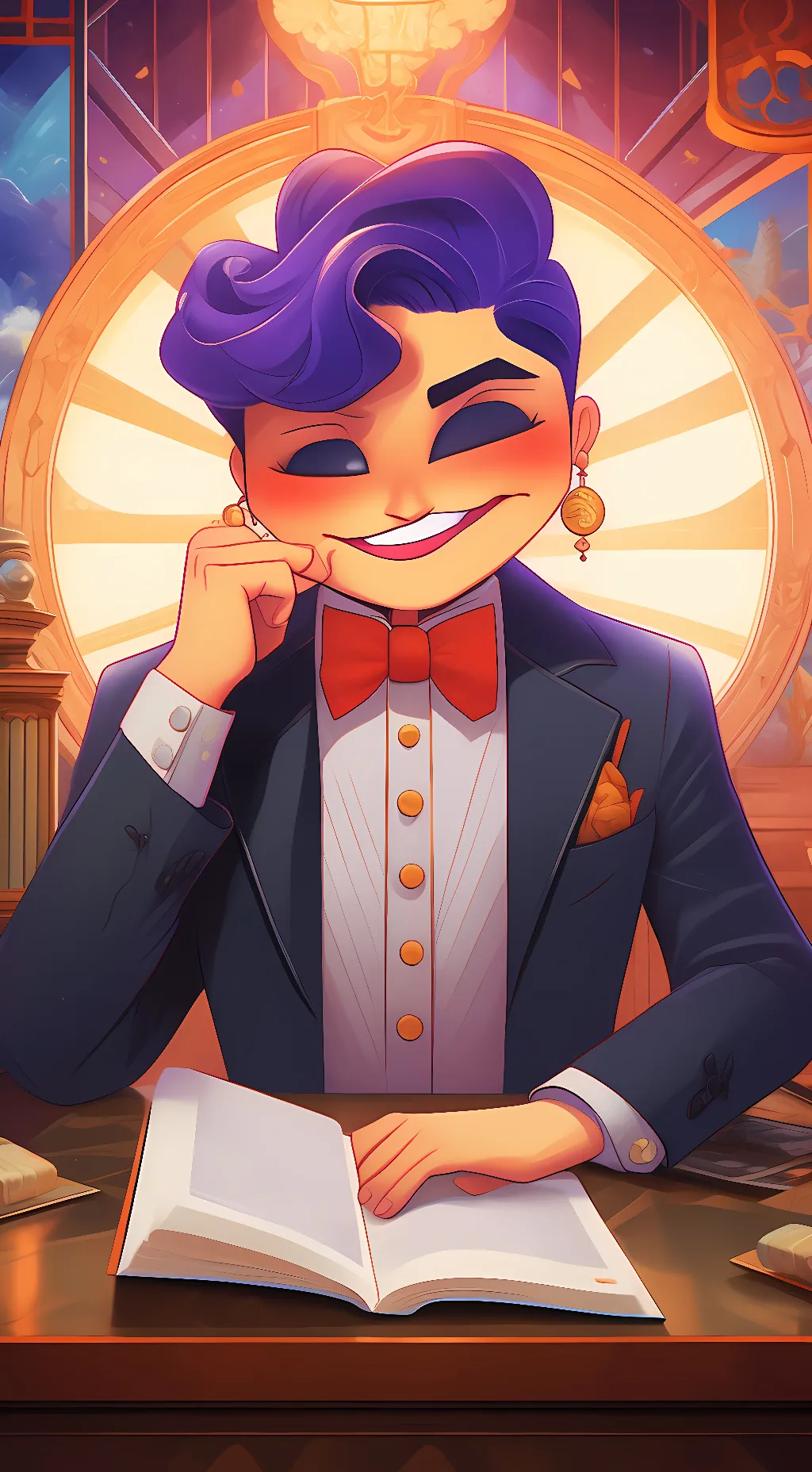 ai character: Wally Darling background