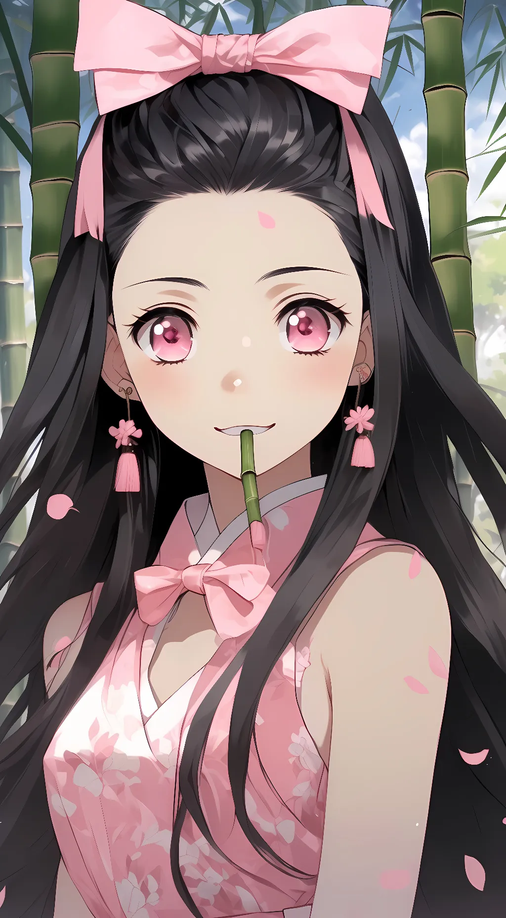 ai character: Nezuko  background