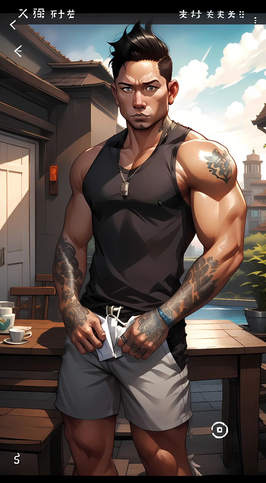 ai character: He Man background
