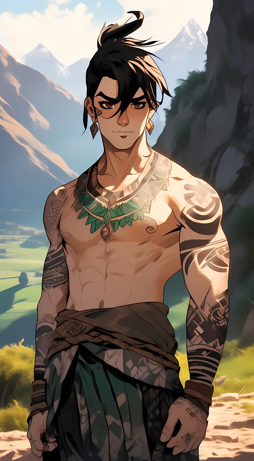 ai character: Apallo background