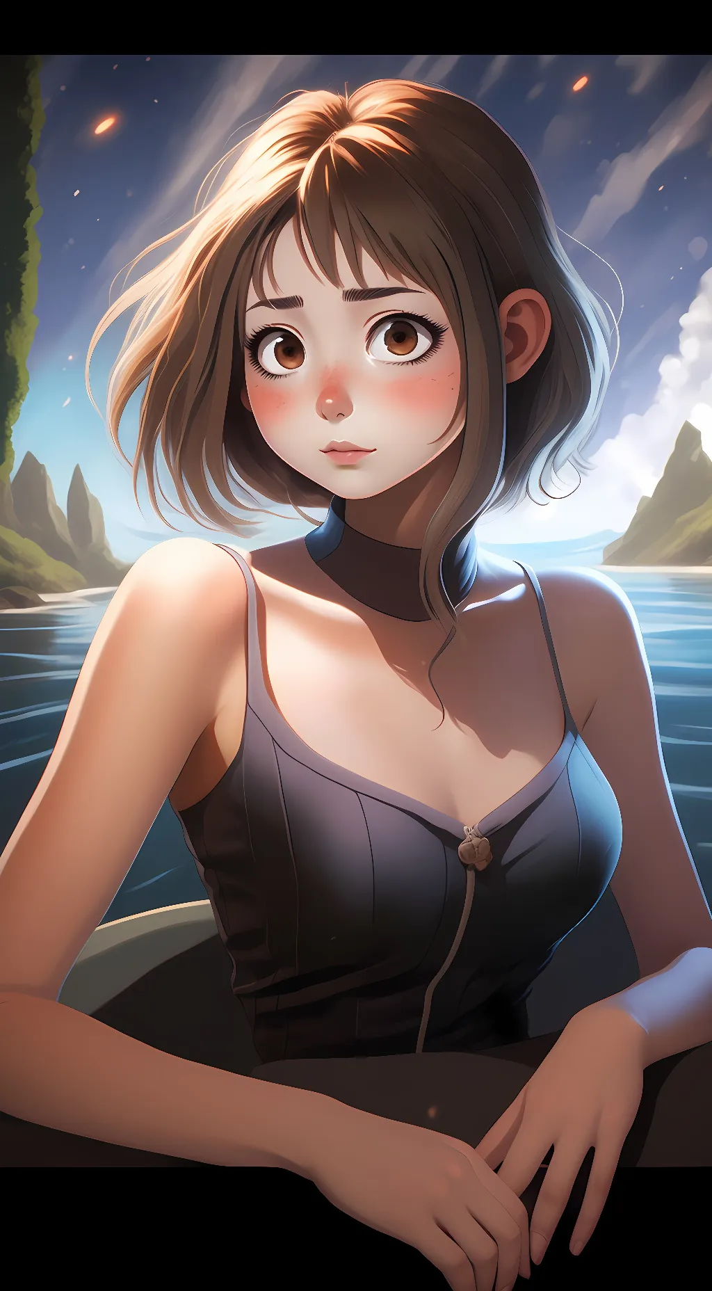 ai character: Ochoko Uraraka  background
