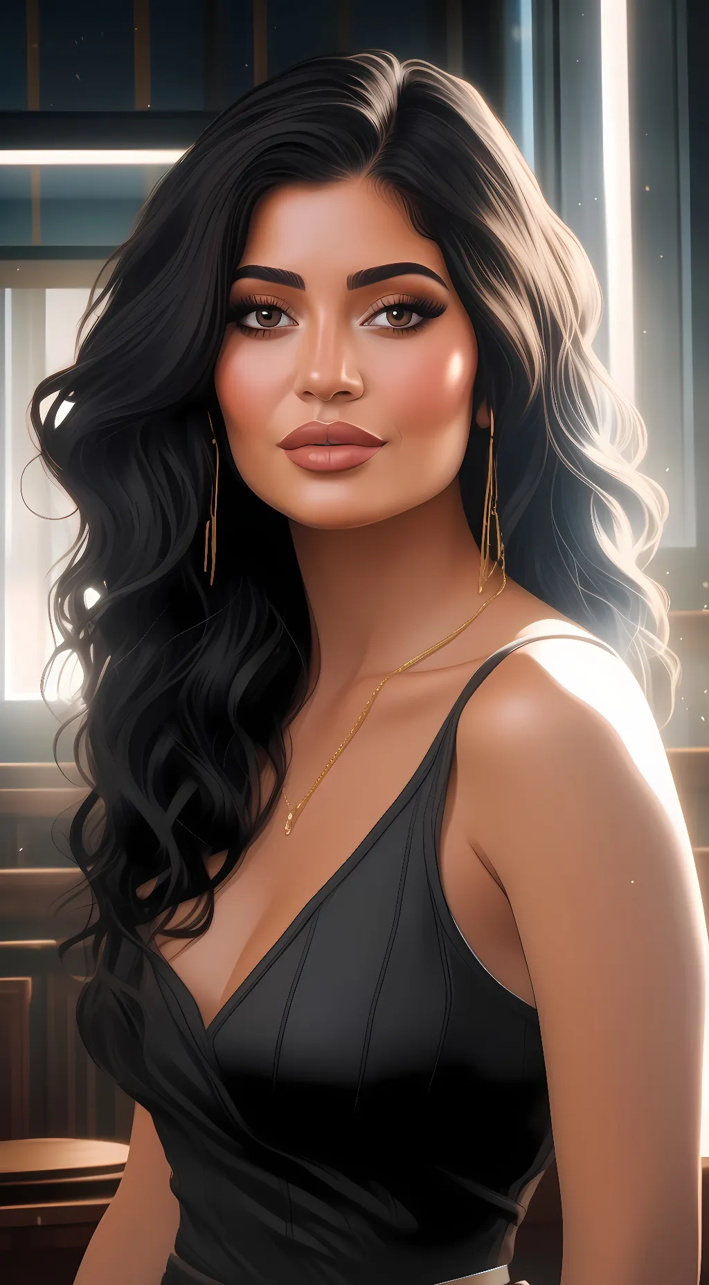ai character: Kylie Jenner background
