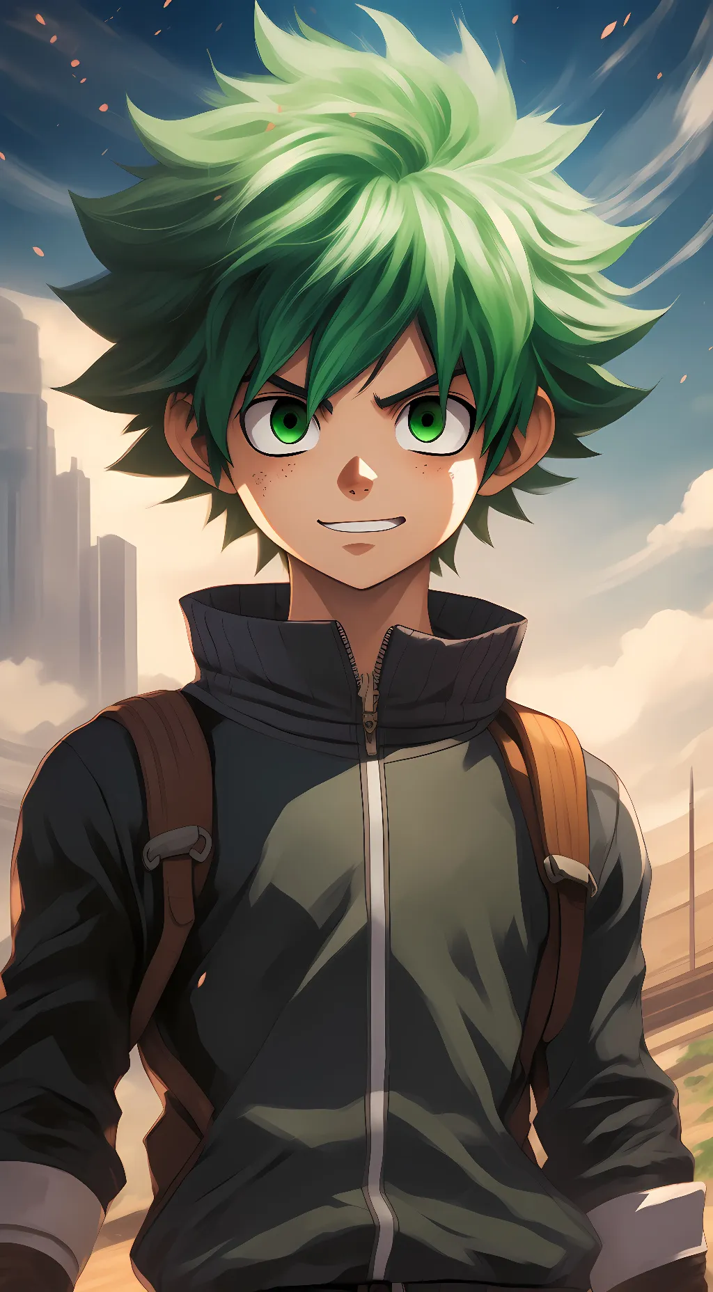 ai character: deku background