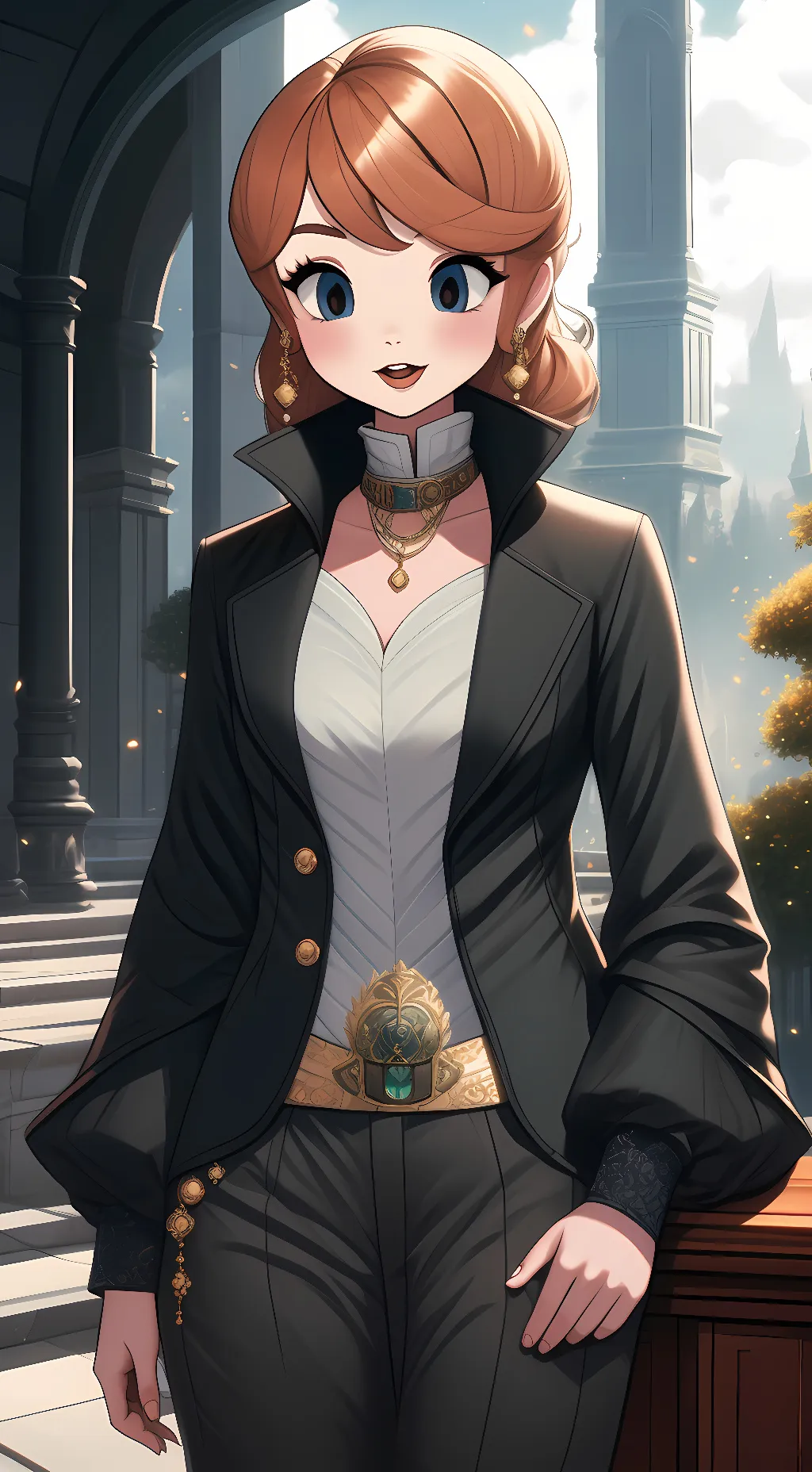 ai character: uwu cat girl  background