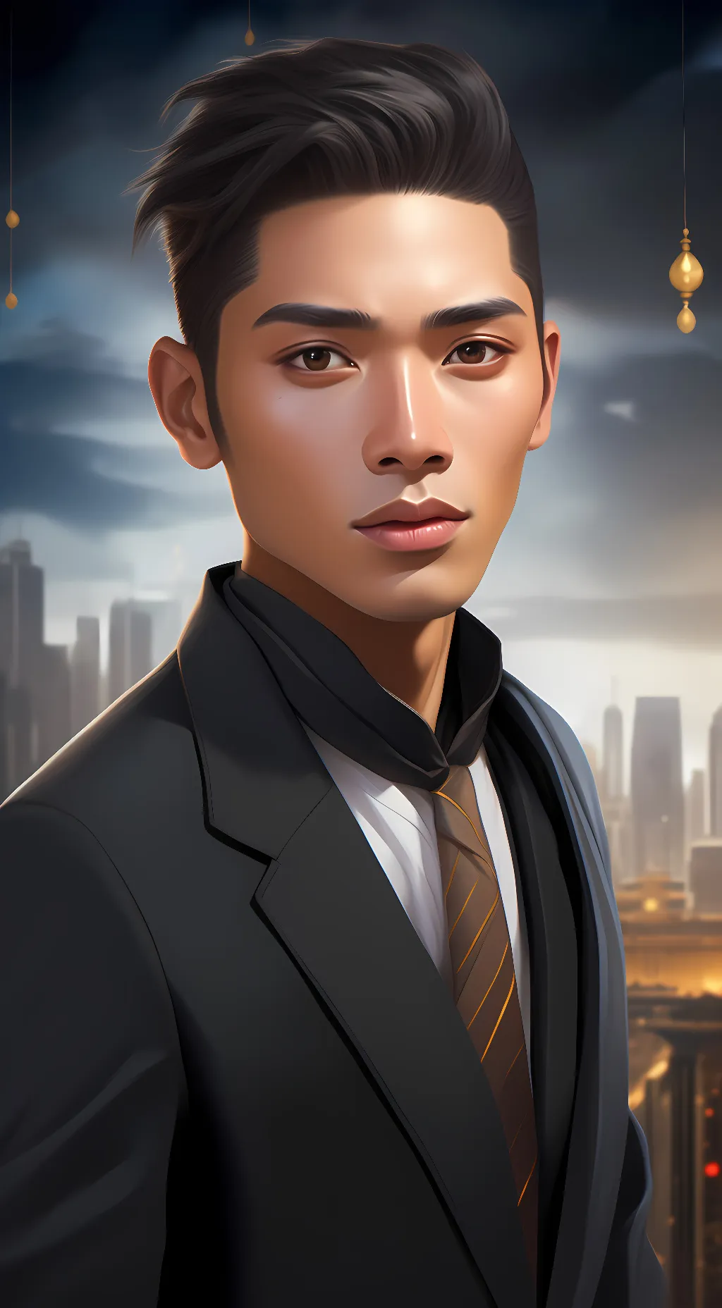 ai character: boss of tictok  background