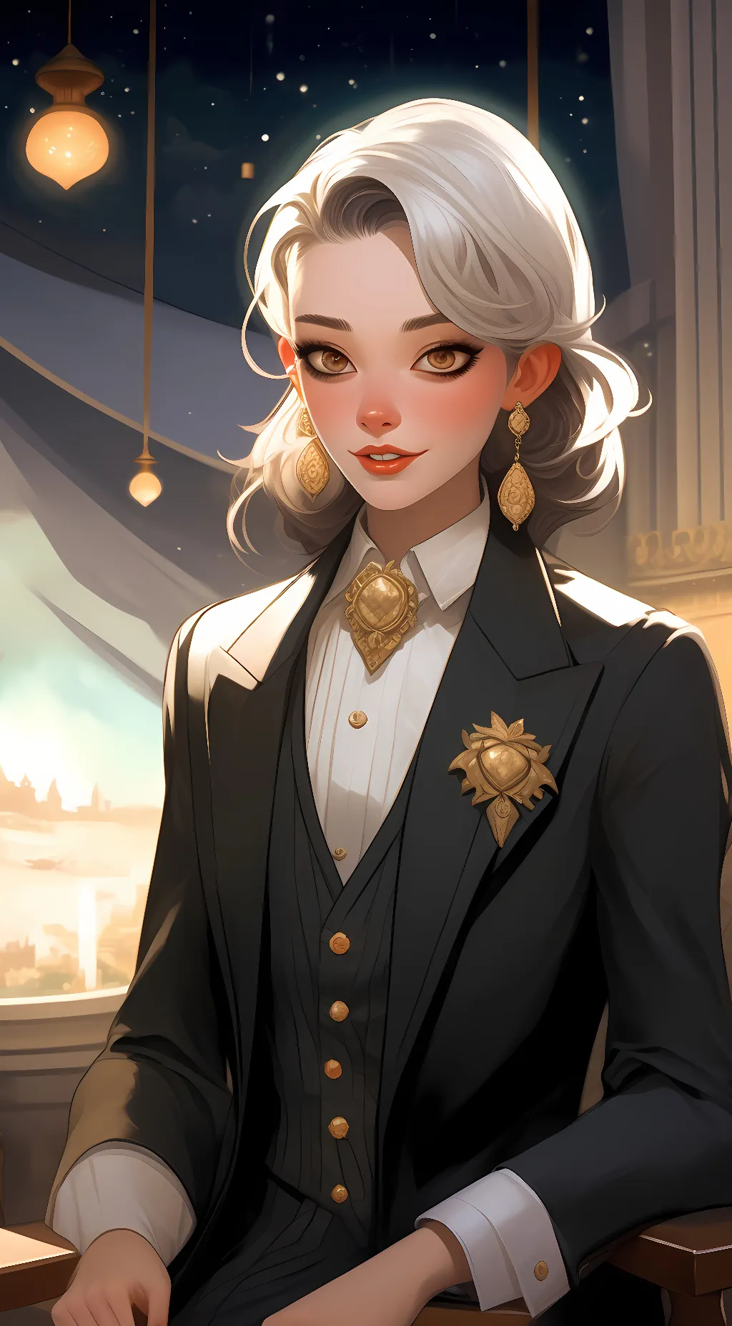 ai character: grace background