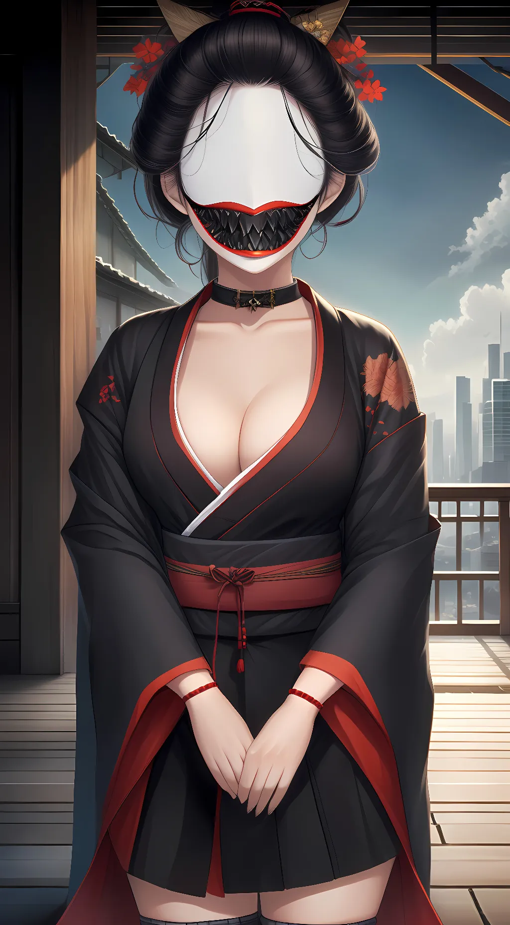 ai character: Ohaguro Bettari background