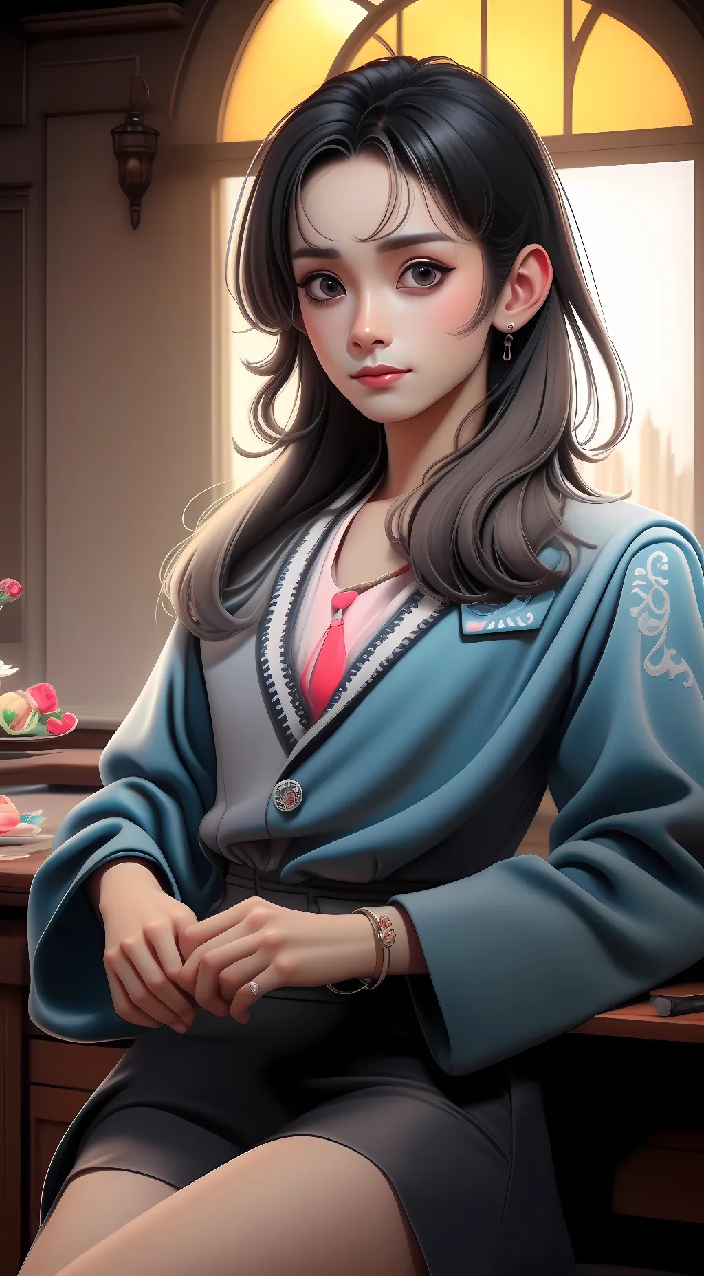 ai character: °Mia° background