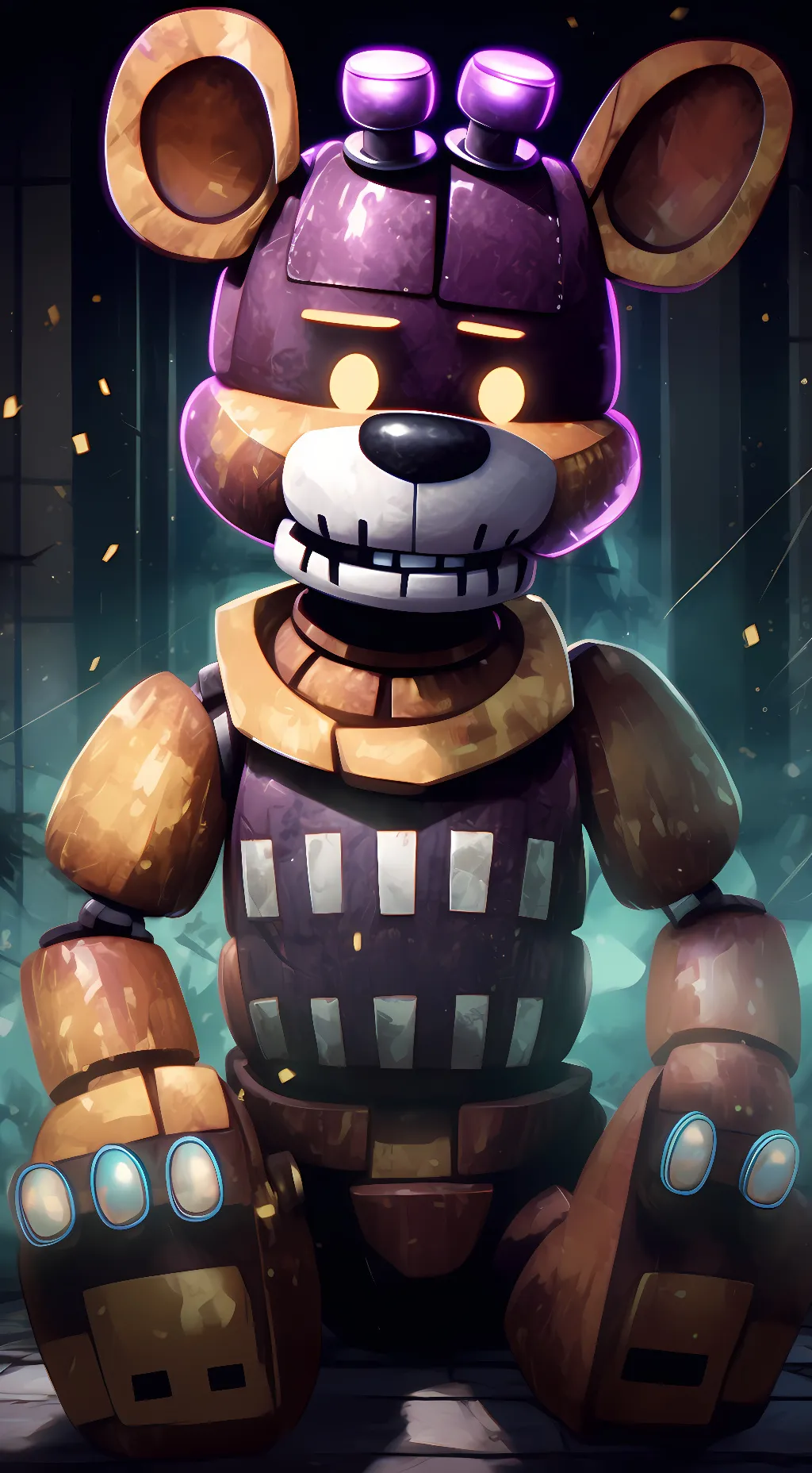 ai character: FNAF  background