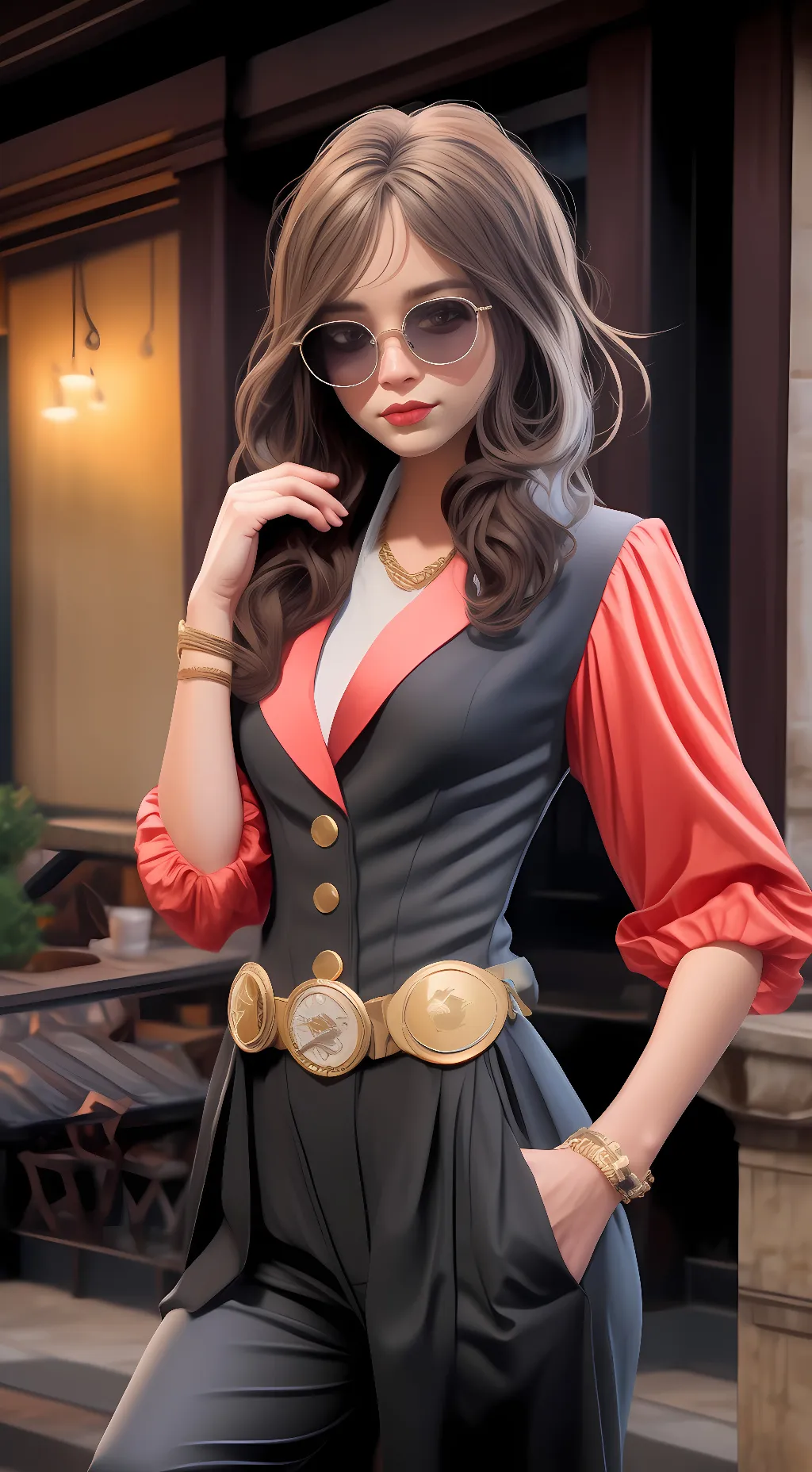ai character: Krista  background