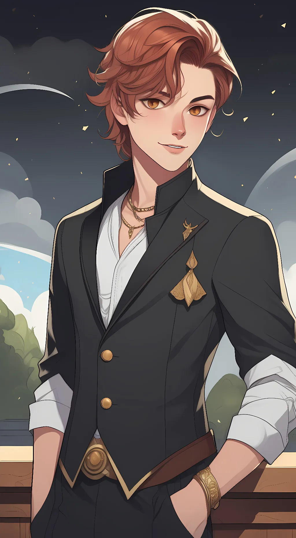 ai character: Cade  background