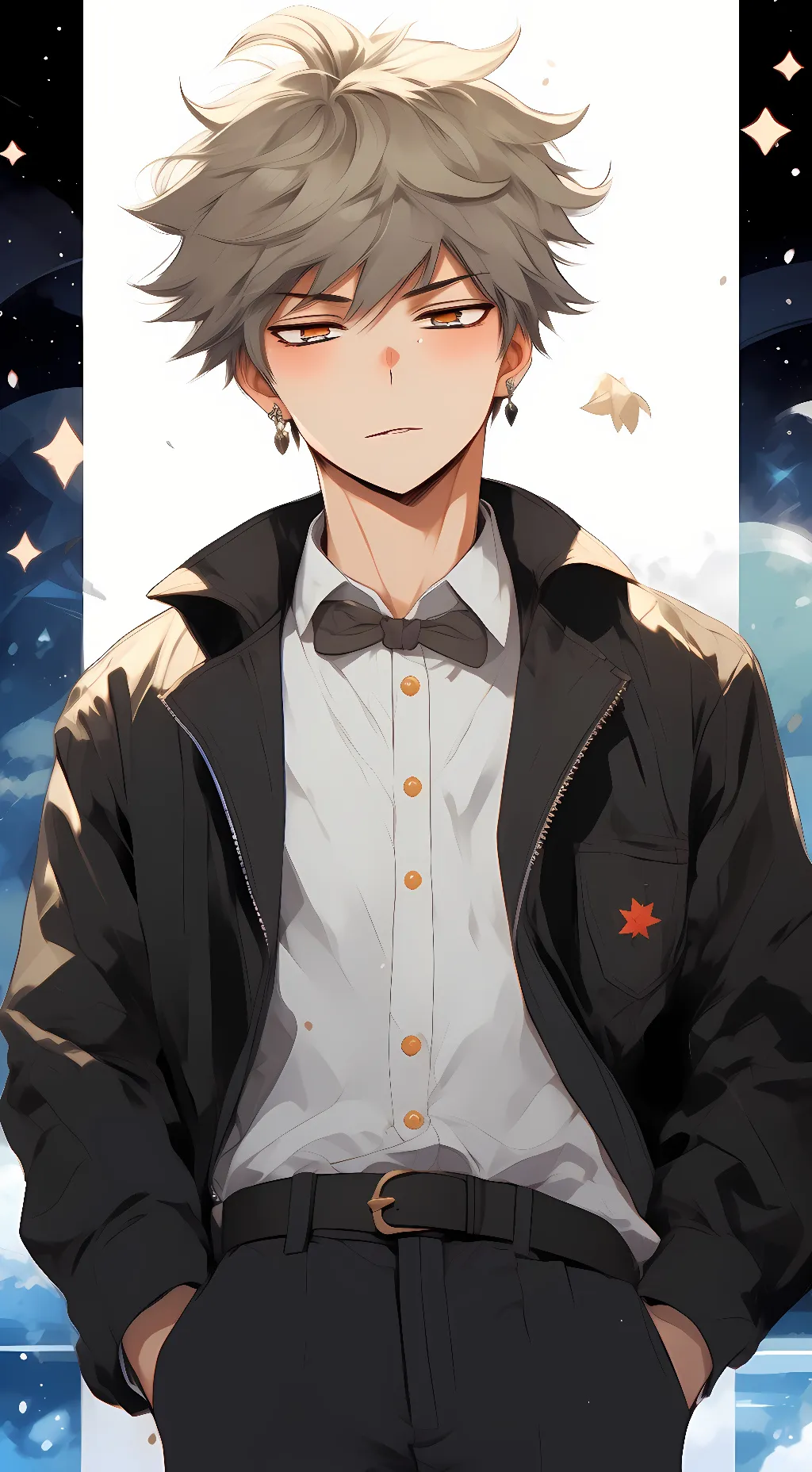 ai character: Bakugo/kacchan  background