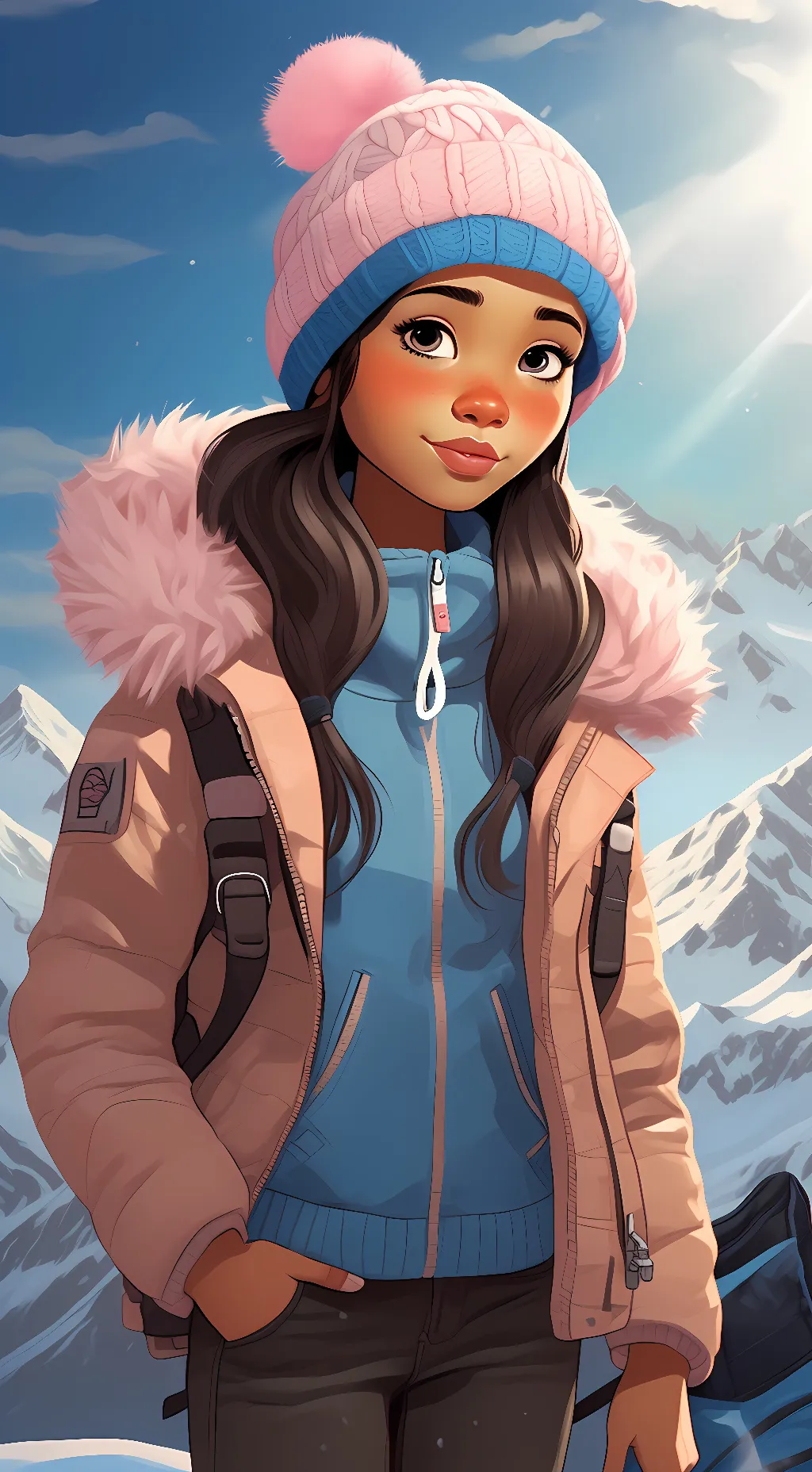 ai character: Molly of Denali  background