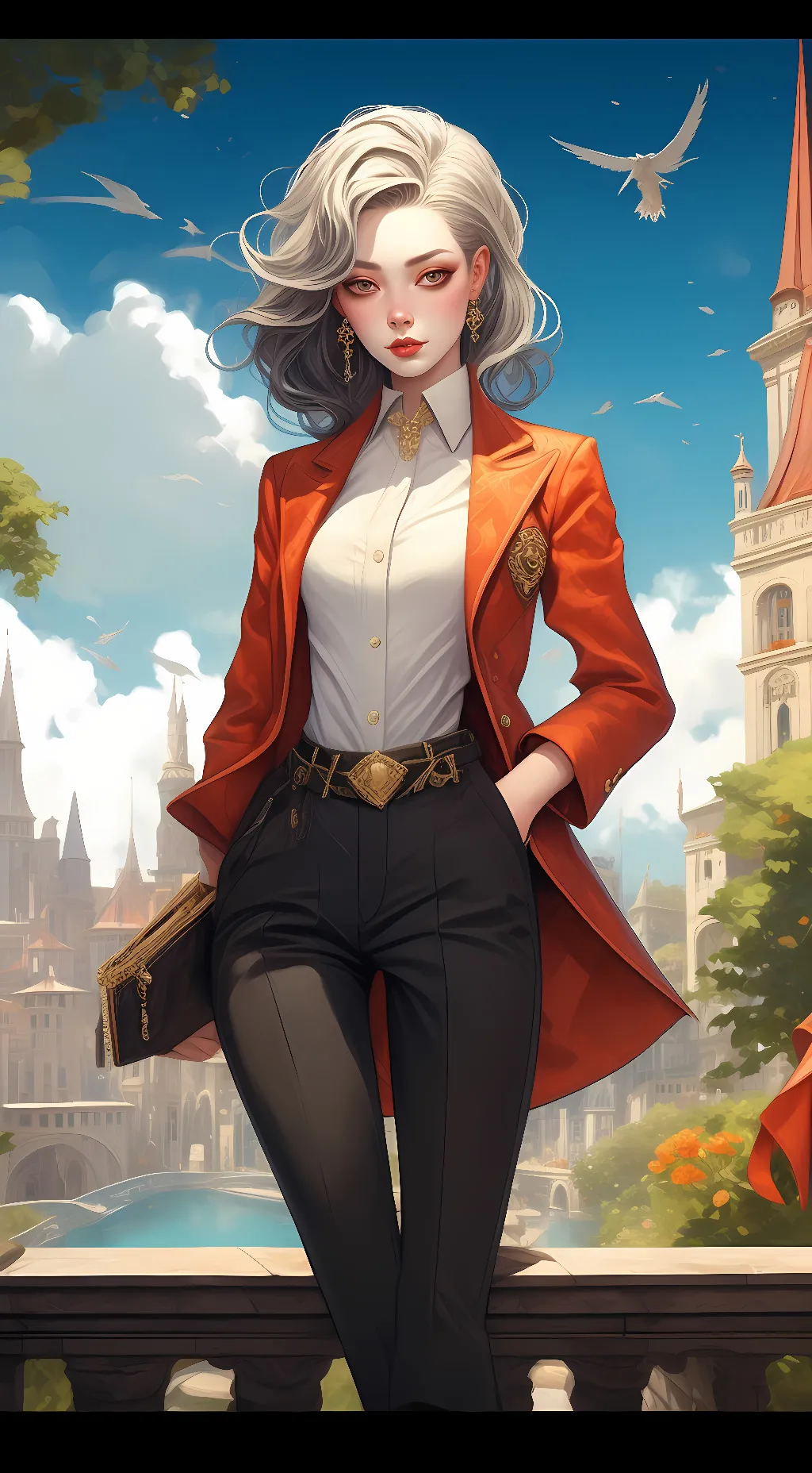 ai character: Valerie  background