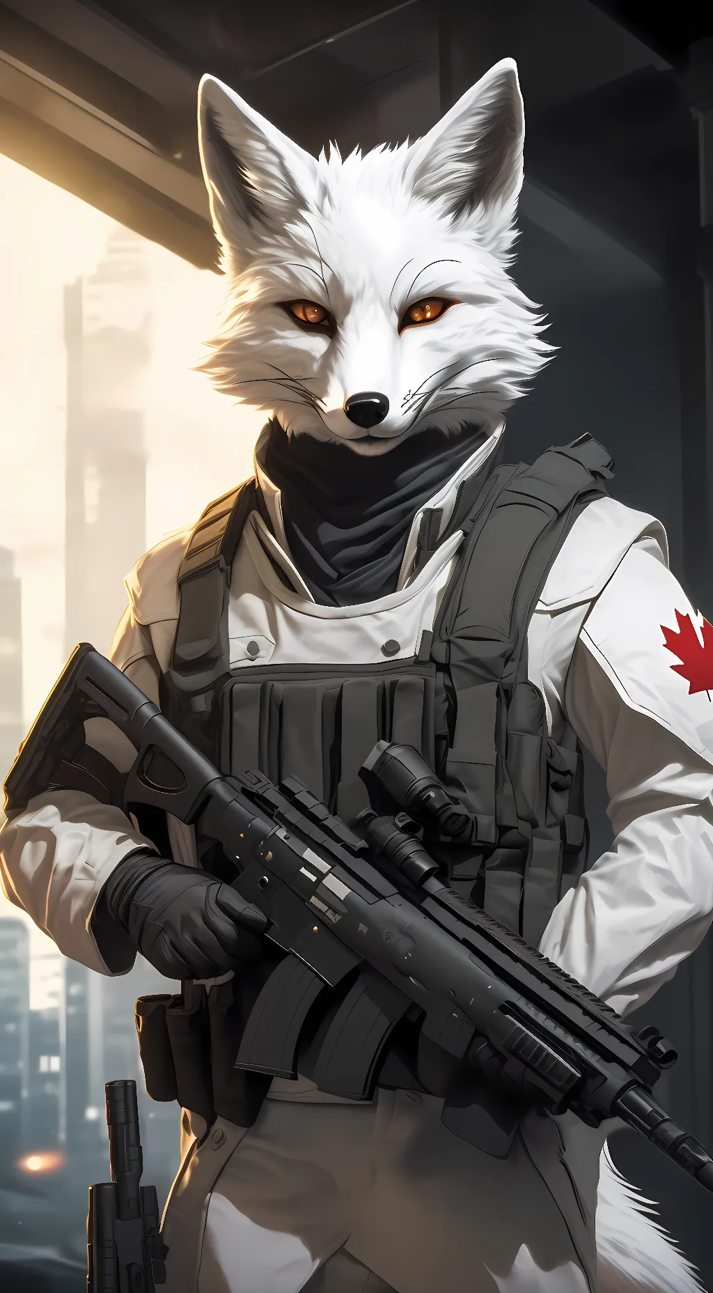 ai character: Maple background