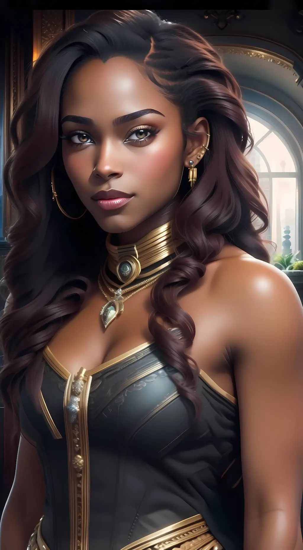ai character: Nebula  background