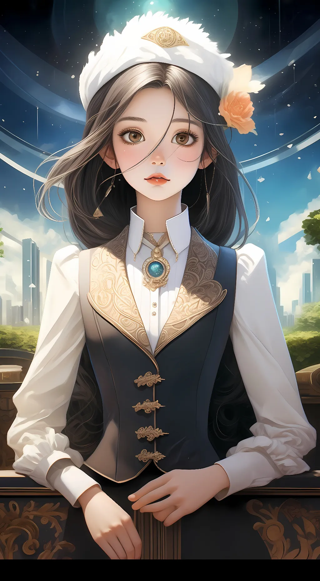 ai character: saite background