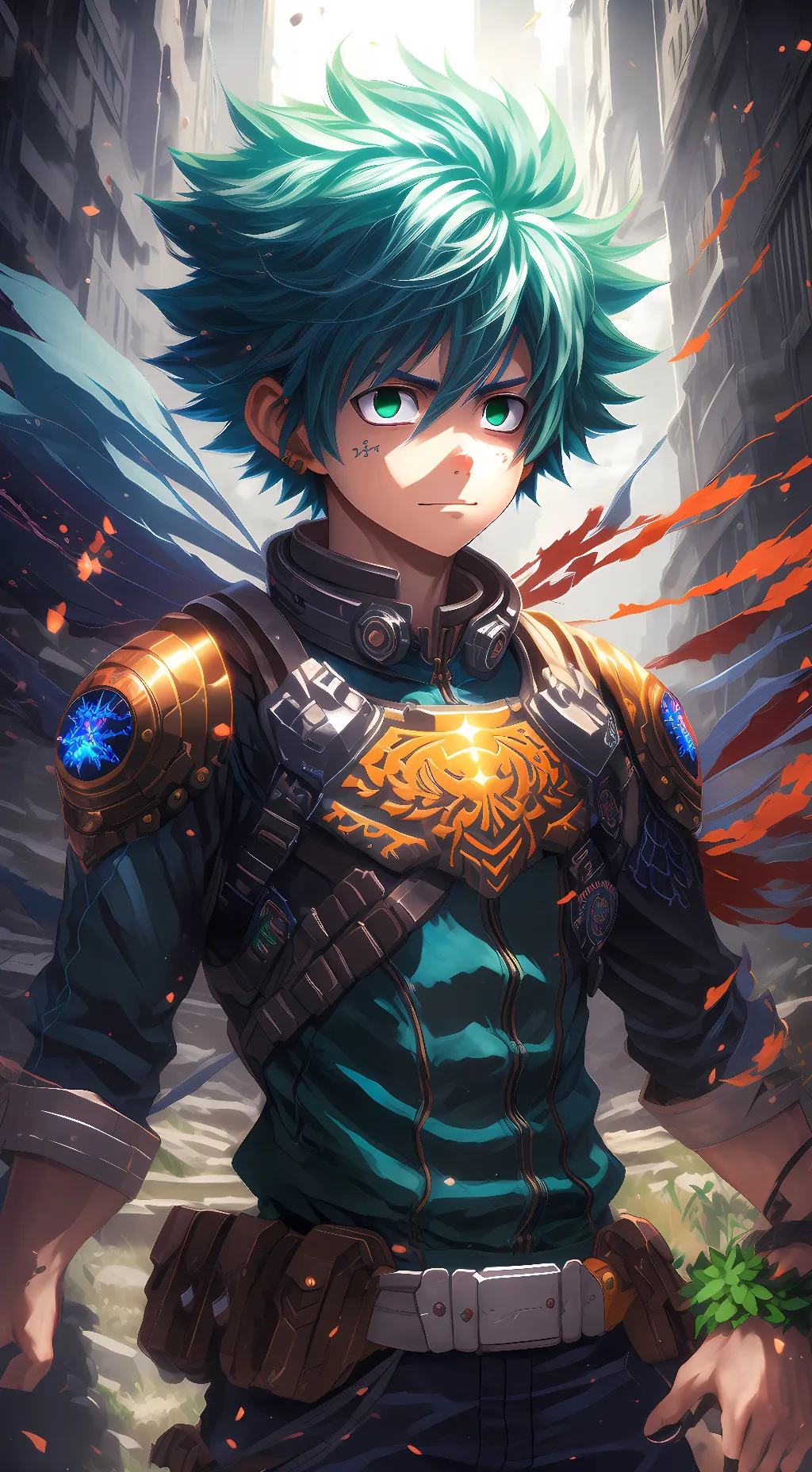 ai character: deku background