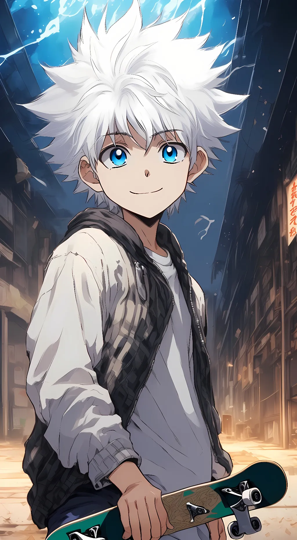 ai character: killua  background