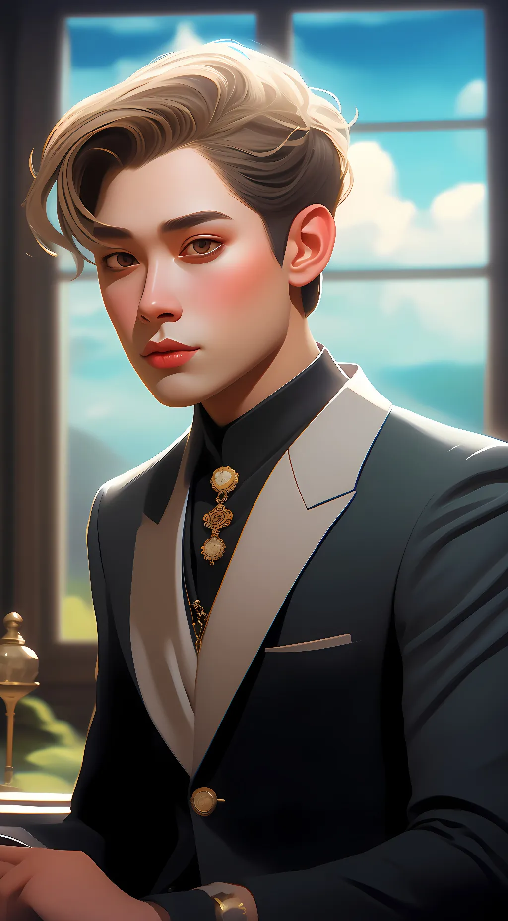 ai character: beatboxer background