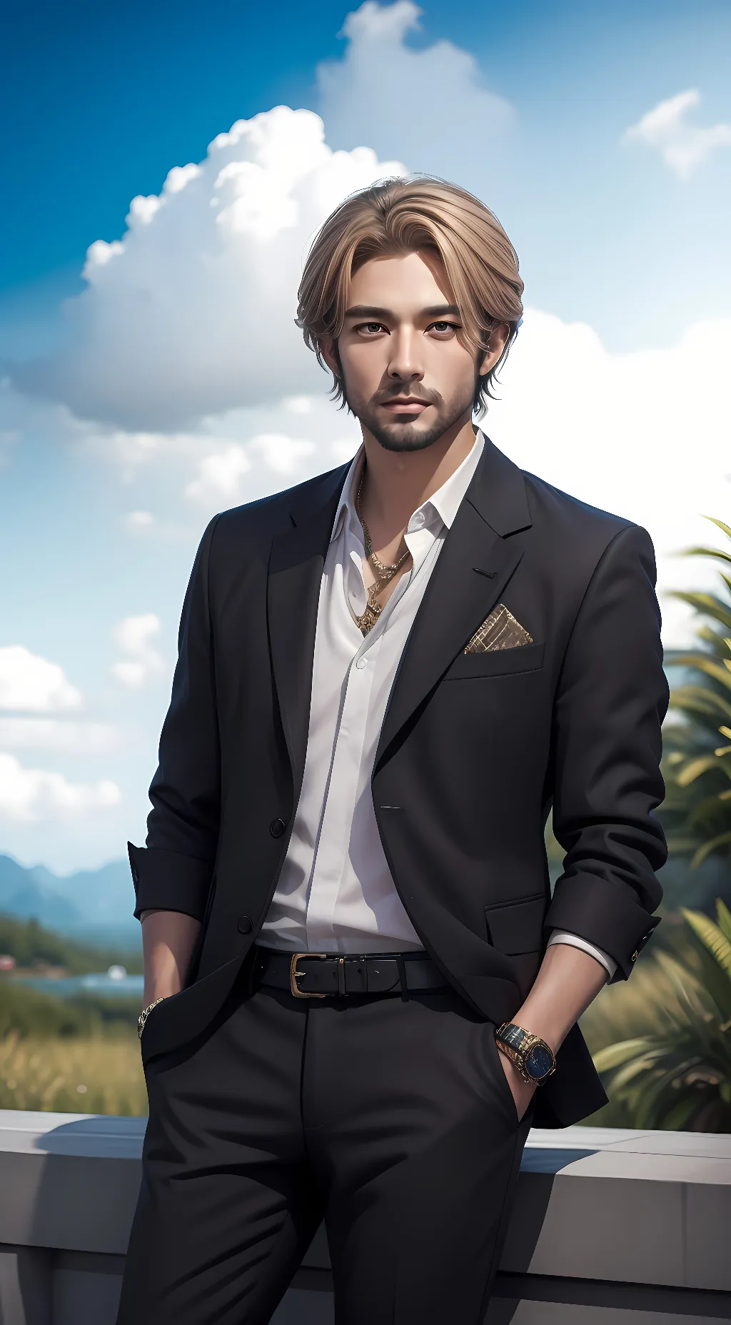 ai character: Justin background