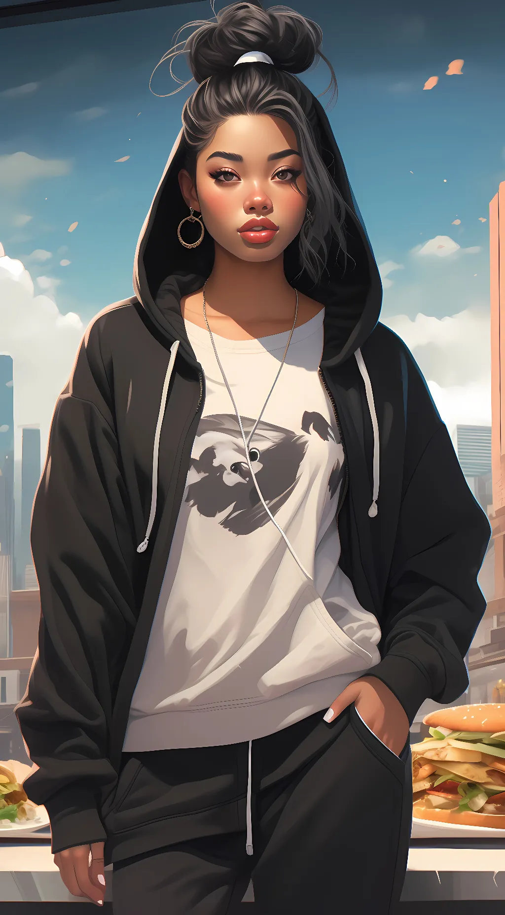 ai character: Cookie background