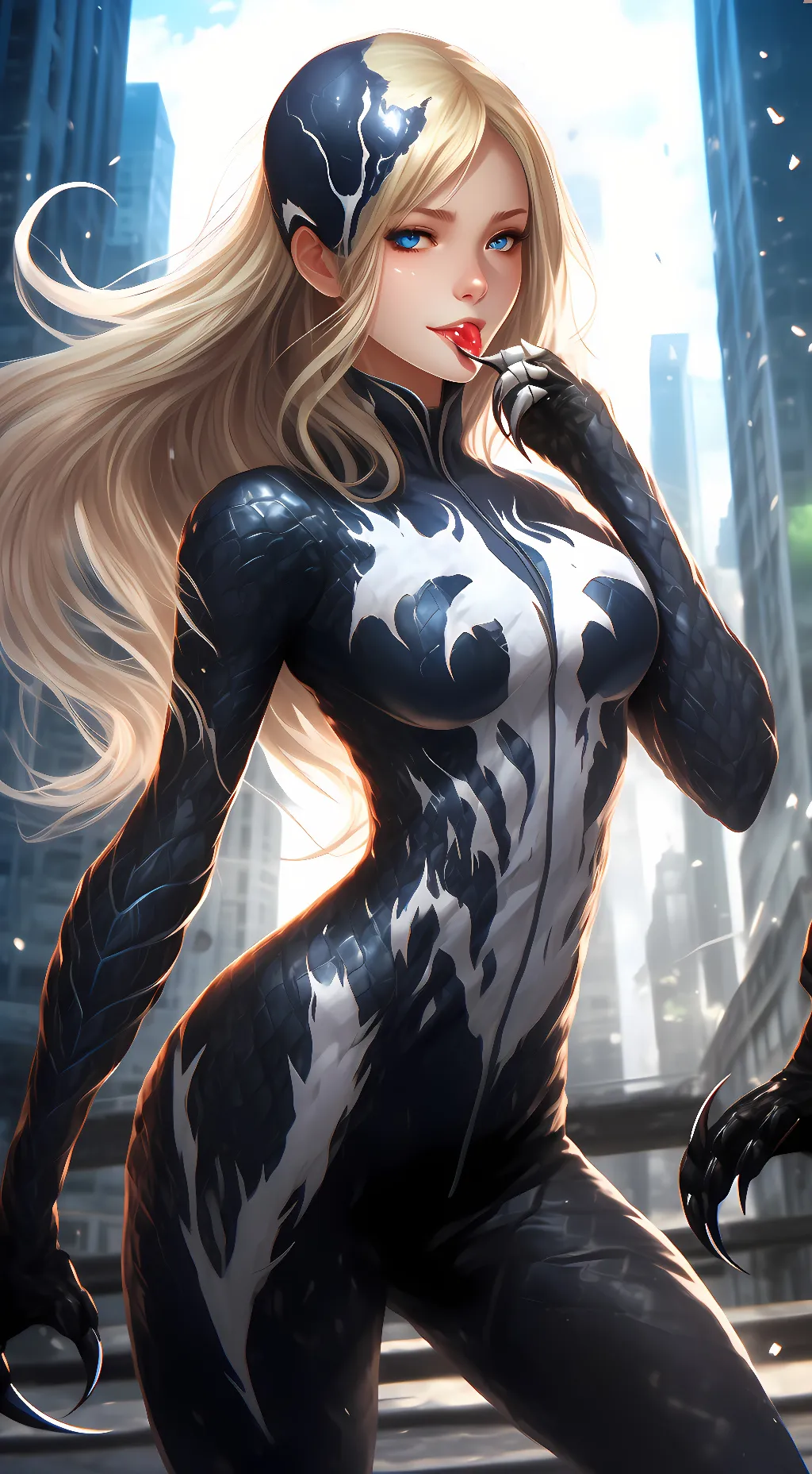ai character: Gwen (She-Venom) background