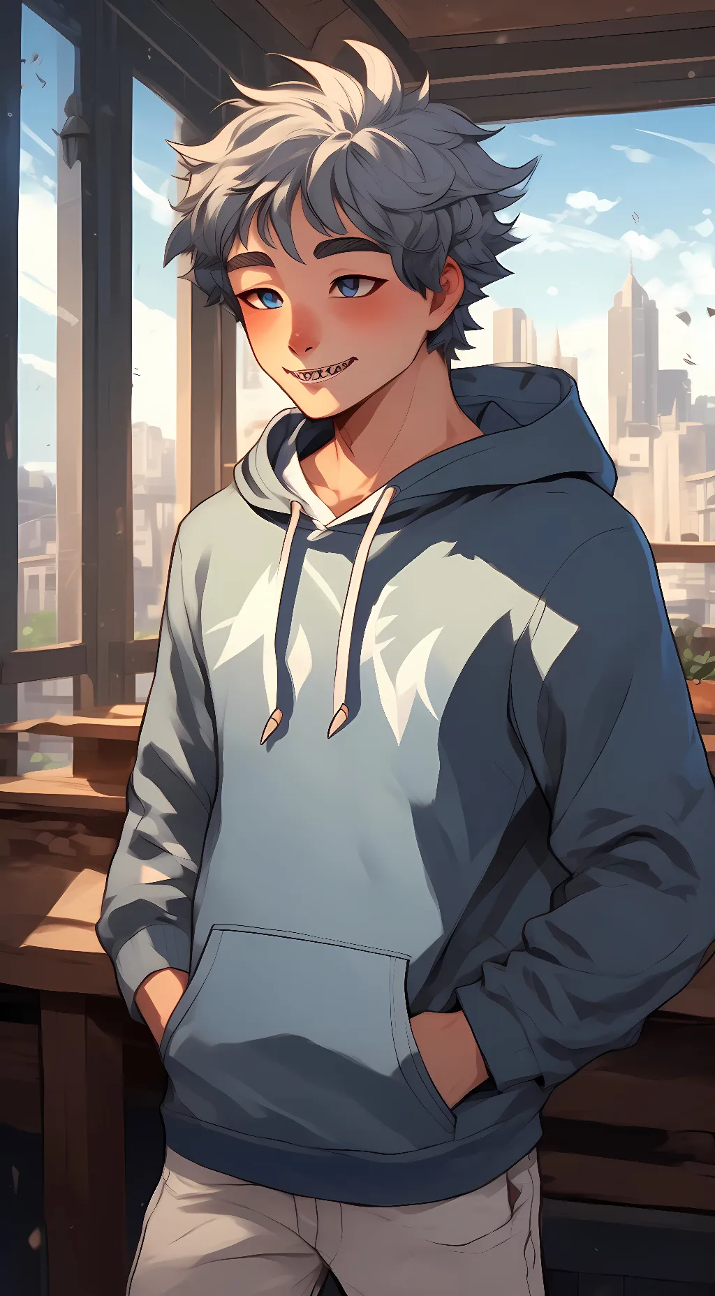 ai character: Sean || SHARK BOY background