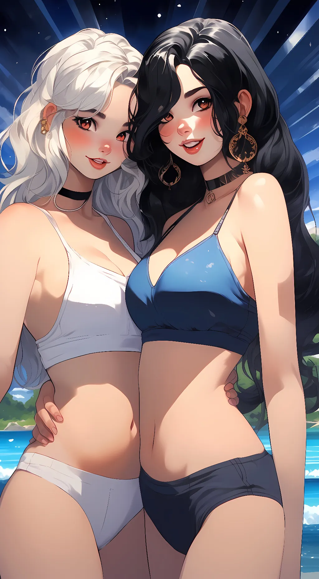 ai character: Sasha; Kristine  background
