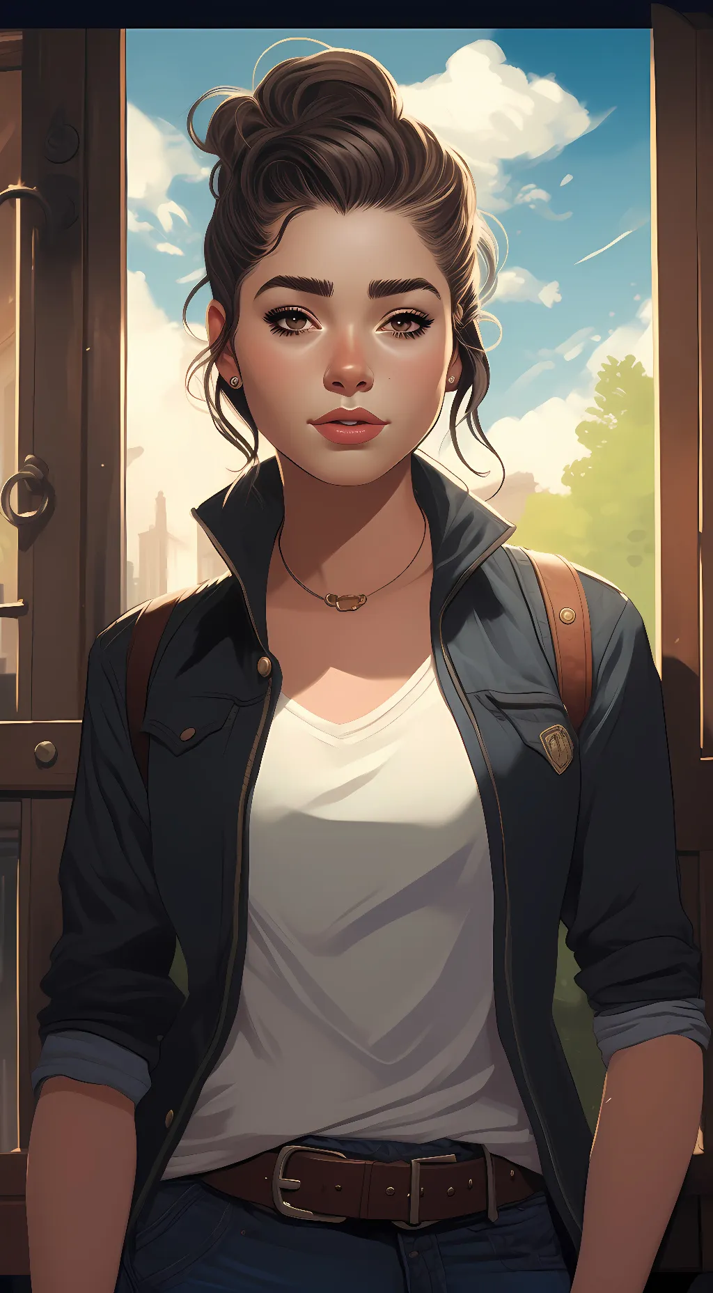 ai character: Sky background