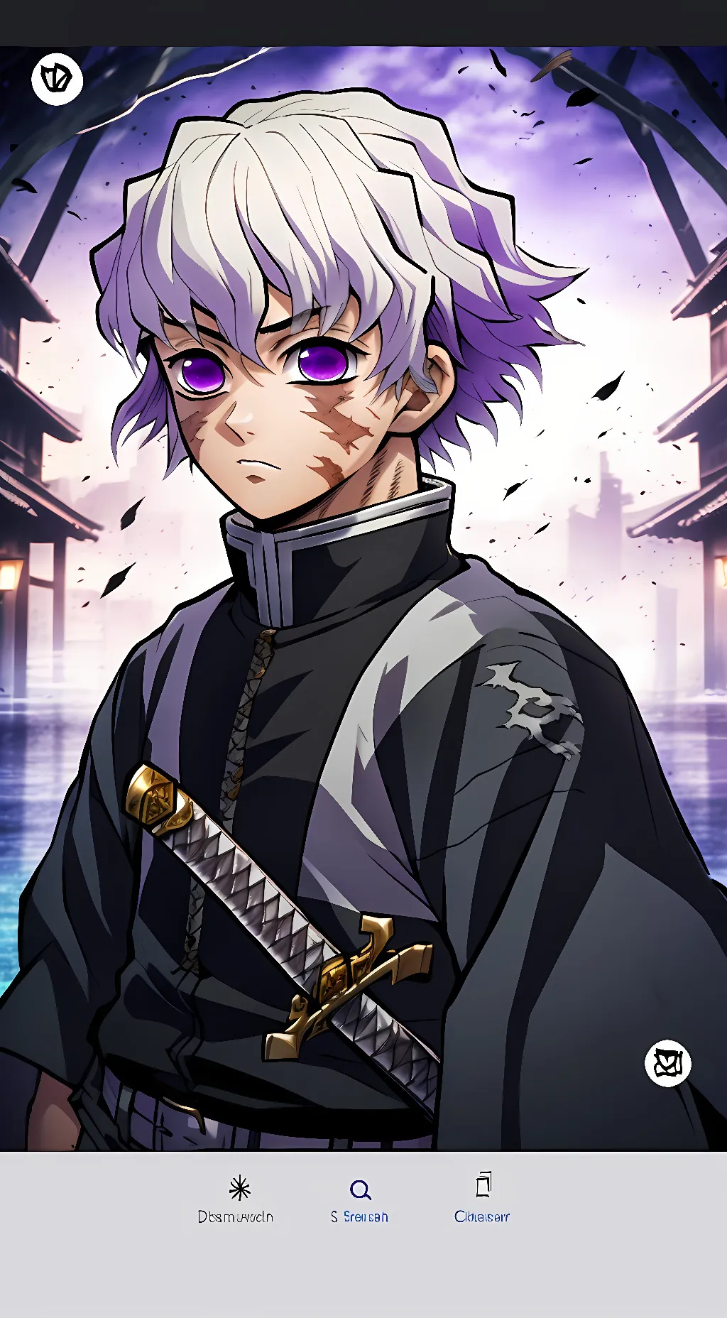 ai character: Koyuki tomioka background