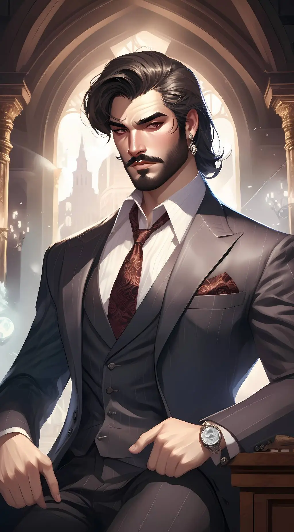 ai character: Alexander Cross background