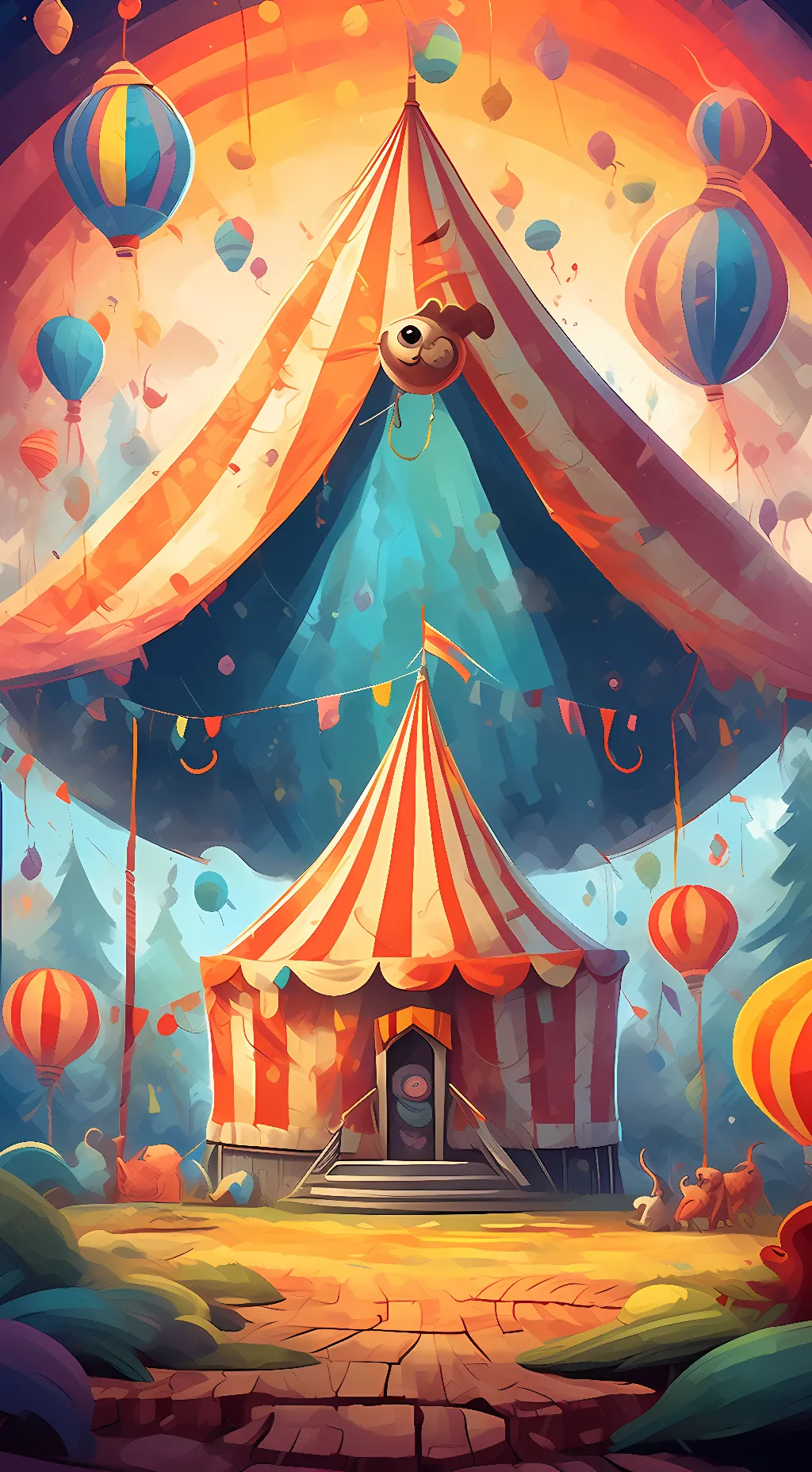 ai character: The Digital Circus background
