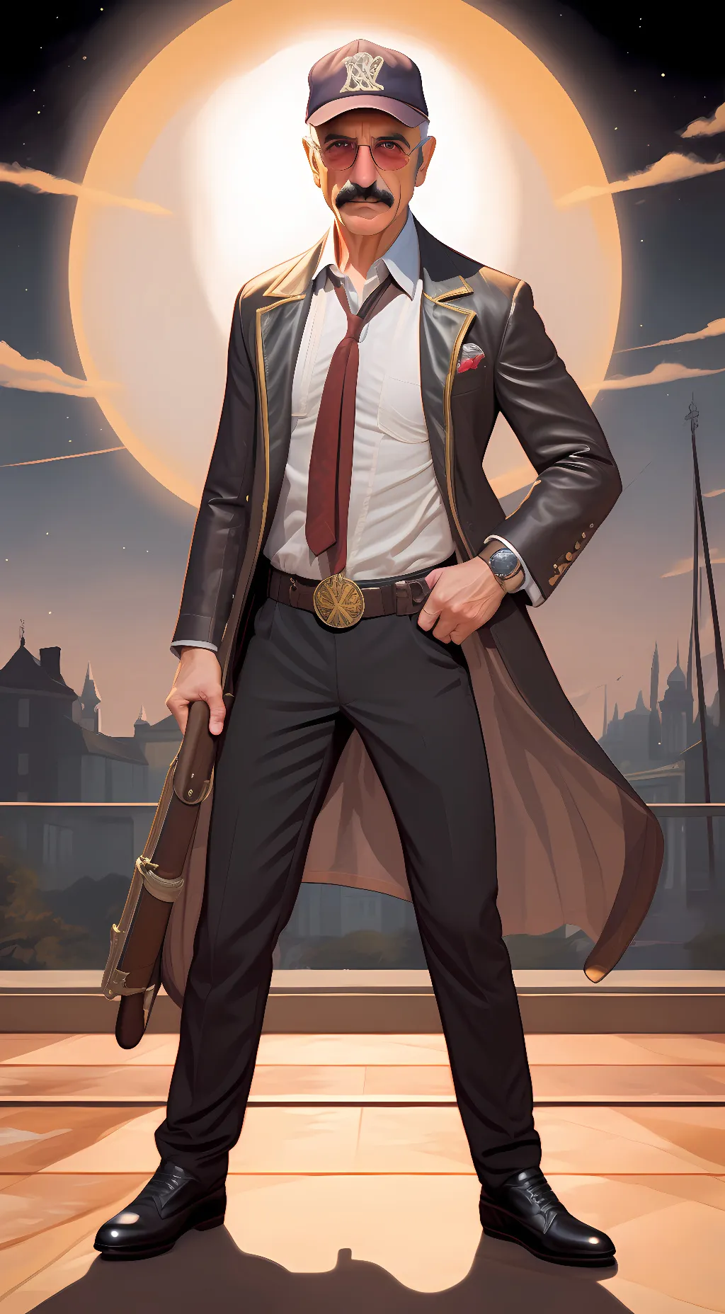 ai character: Burt gummer  background