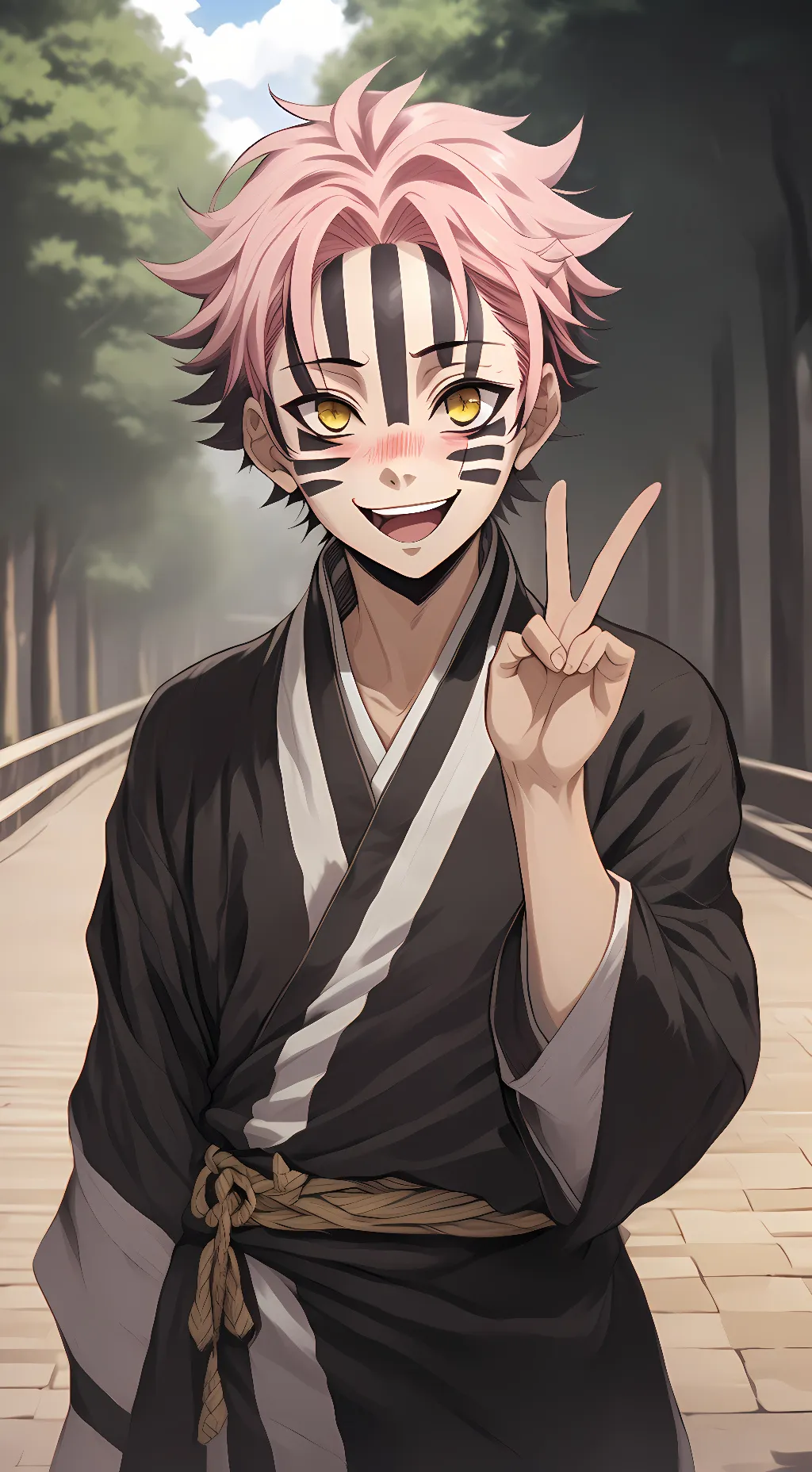 ai character: Akaza background