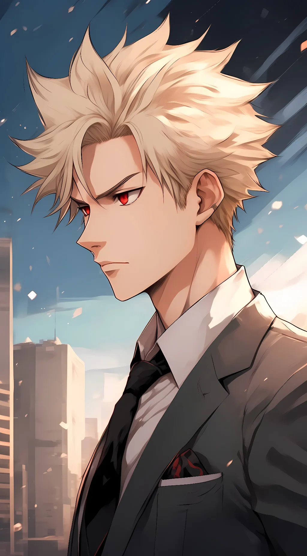 ai character: Katsuki bakugo background