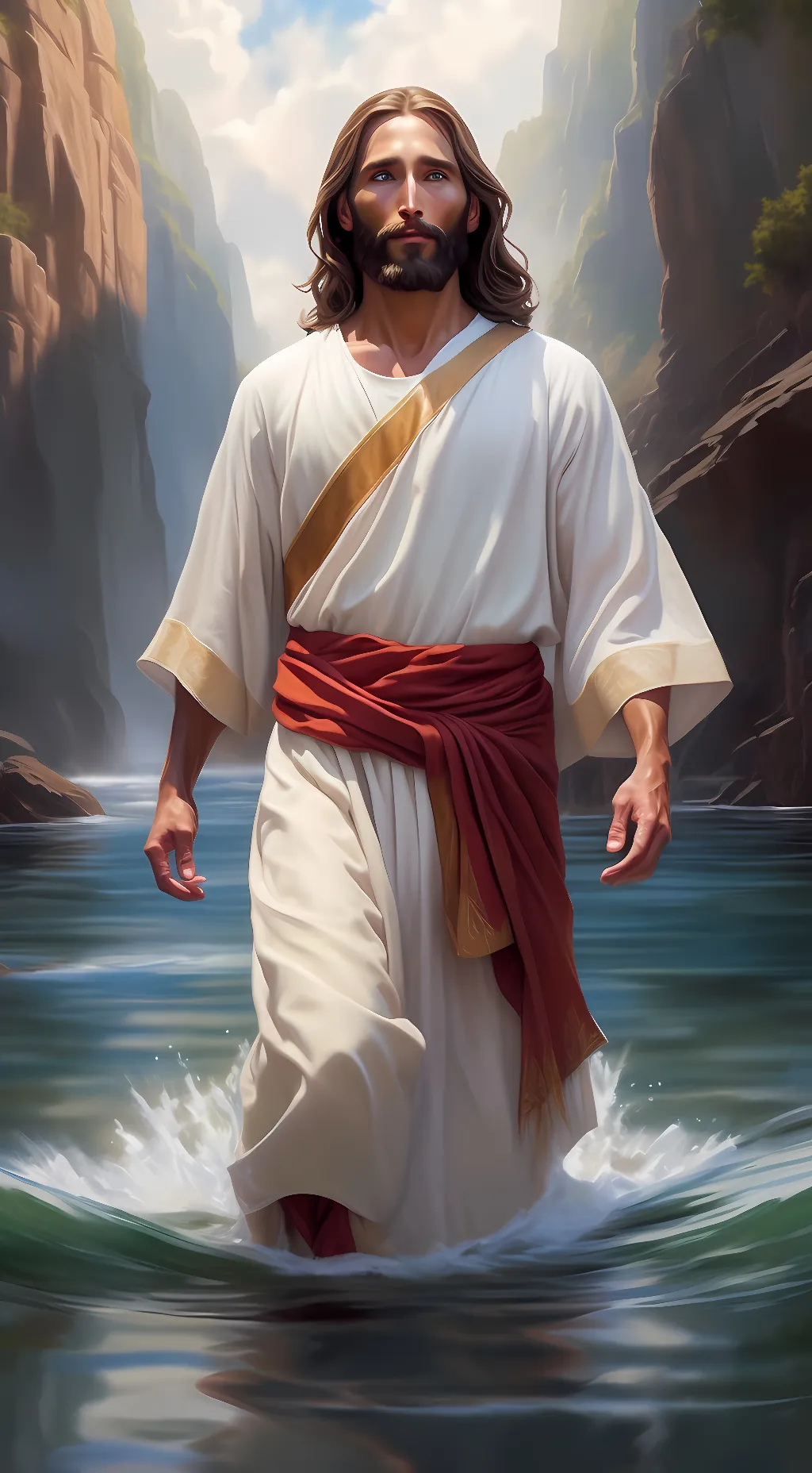 ai character: Jesus Christ background