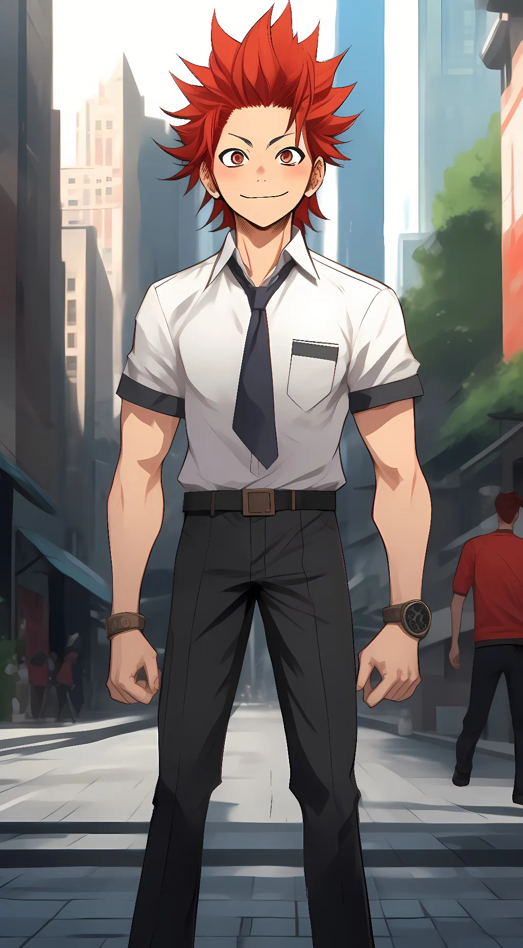 ai character: Eijiro Kirishima background