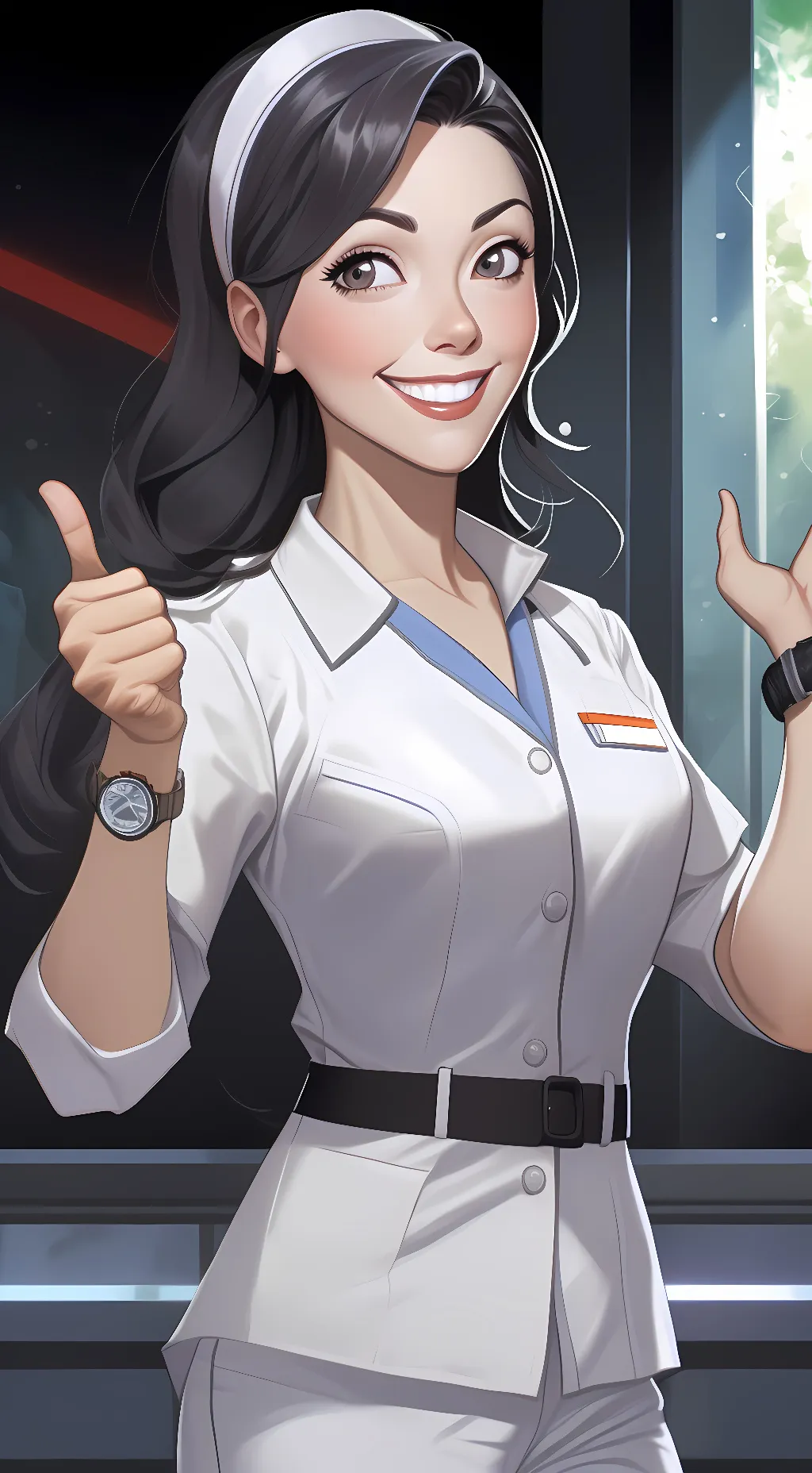 ai character: Flo background