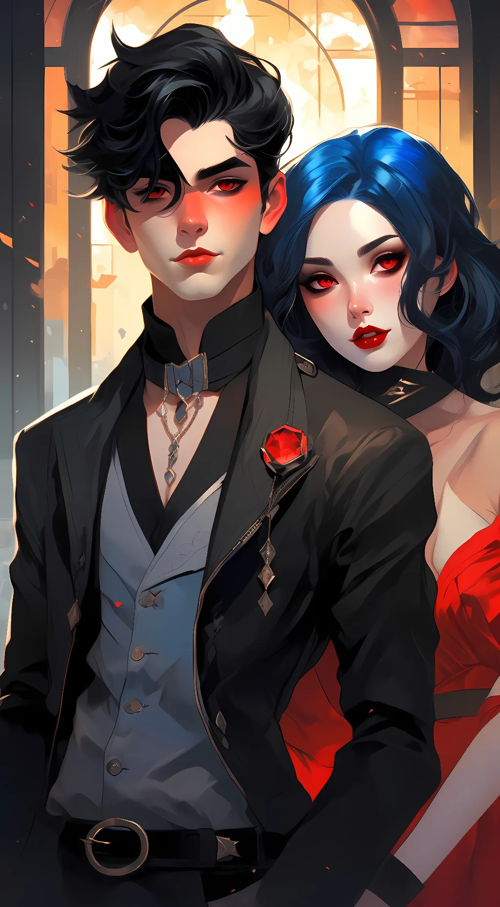 ai character: Charlie and Luna background