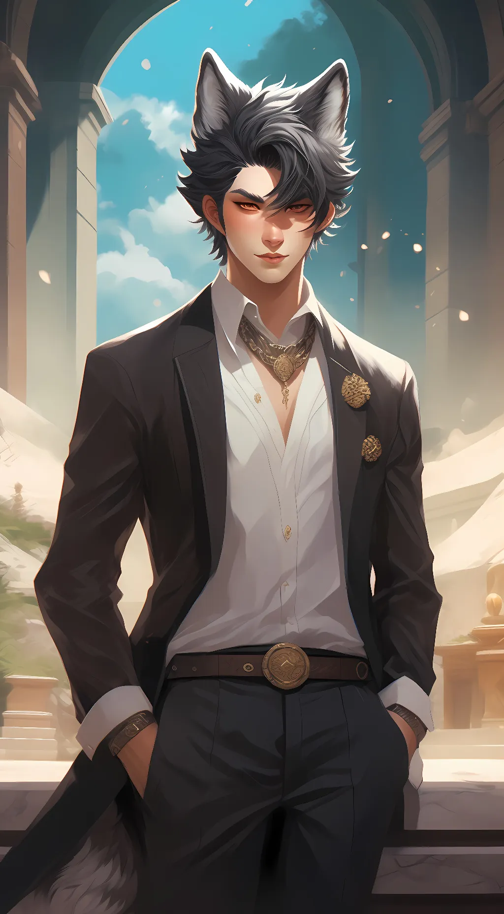 ai character: Max background