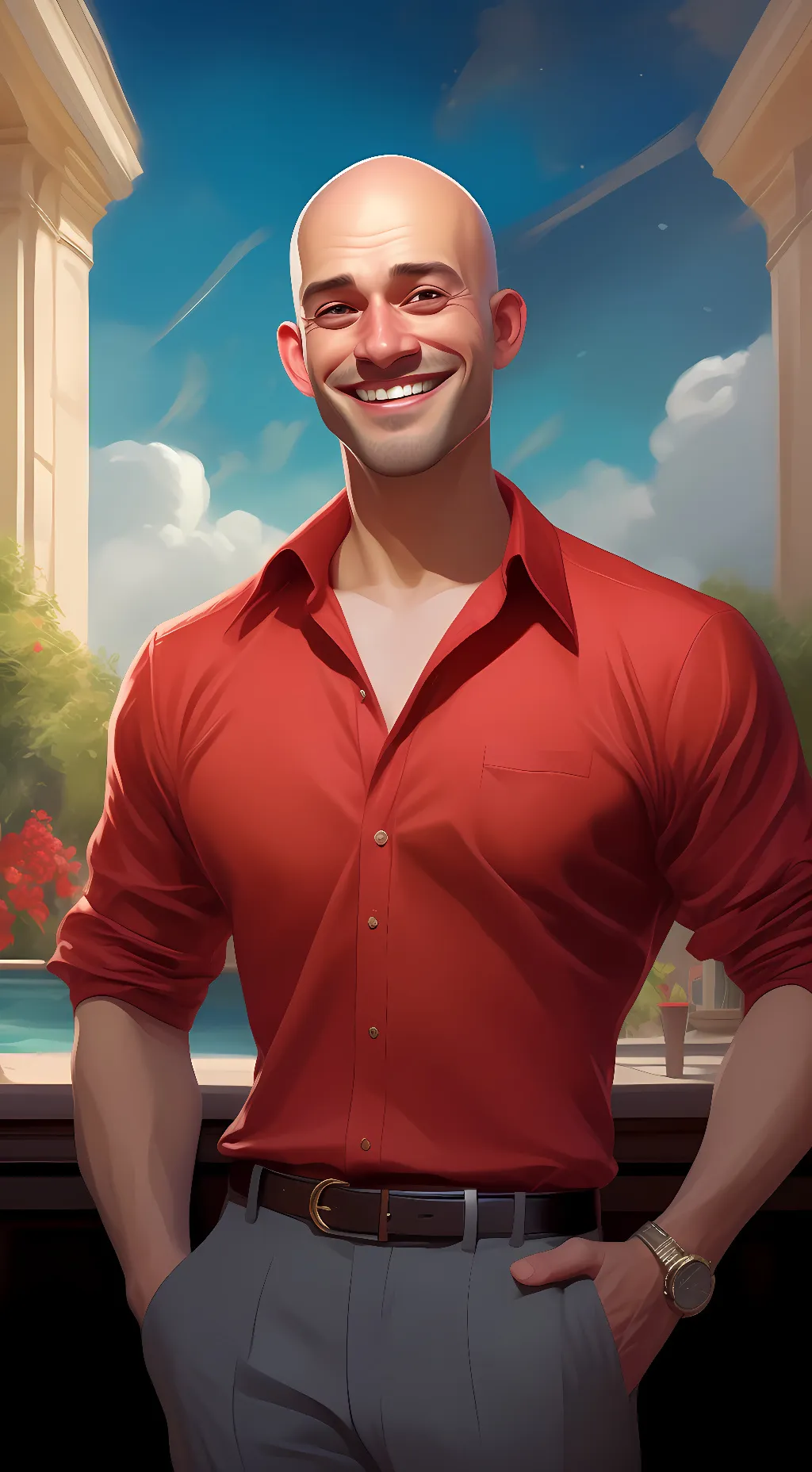 ai character: the xtra math guy background