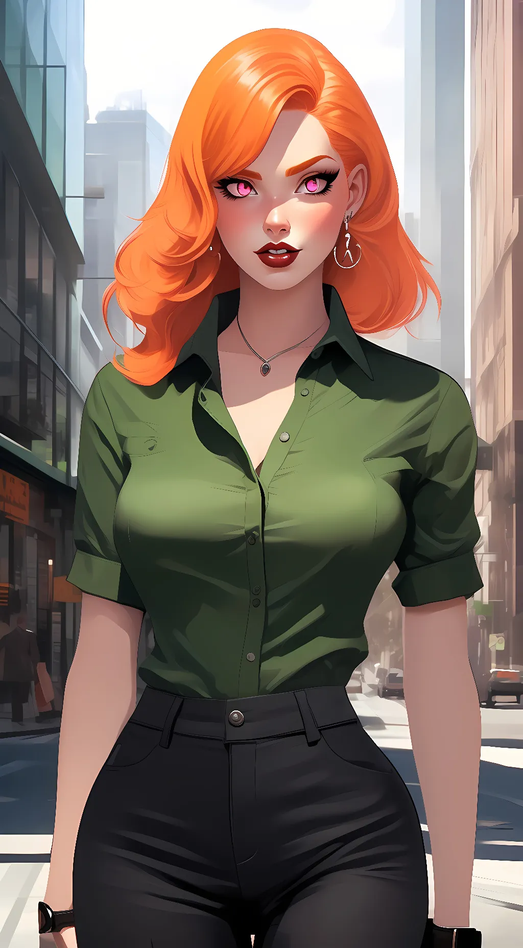 ai character: Victoria XCXCX background
