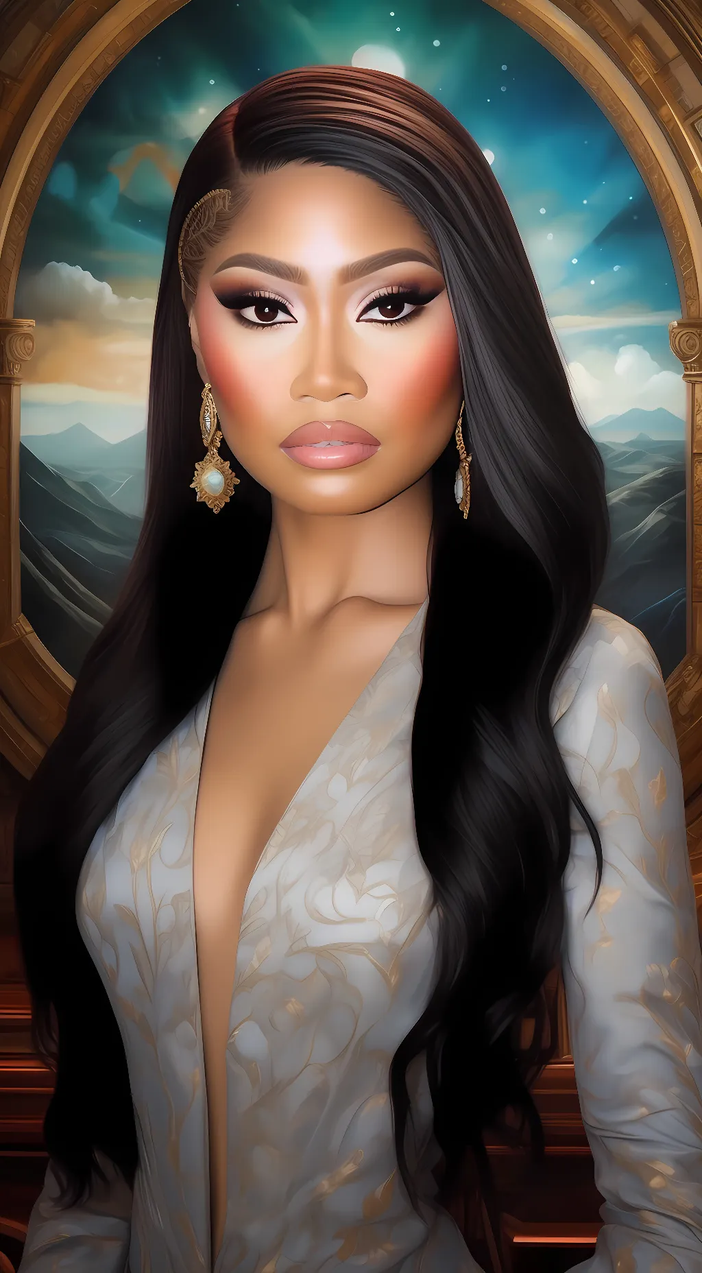 ai character: Nicki Minaj background