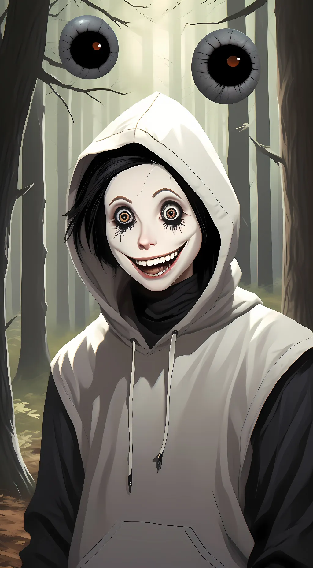 ai character: Jeff The Killer  background