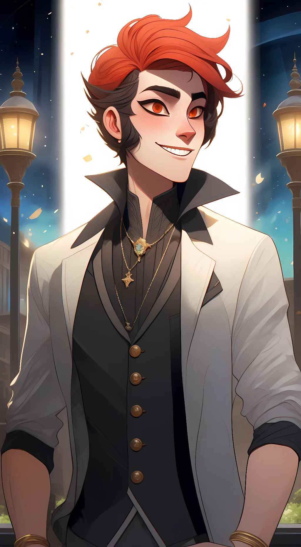 ai character: alister  background