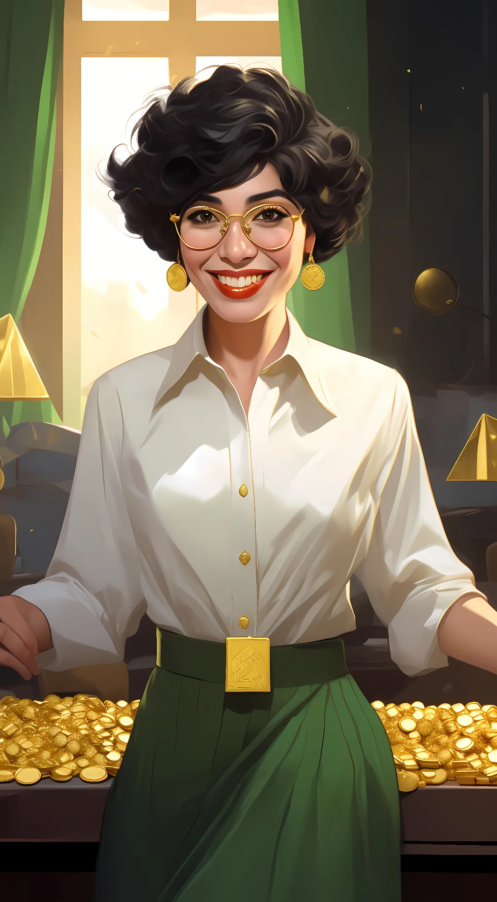 ai character: Arab mom background