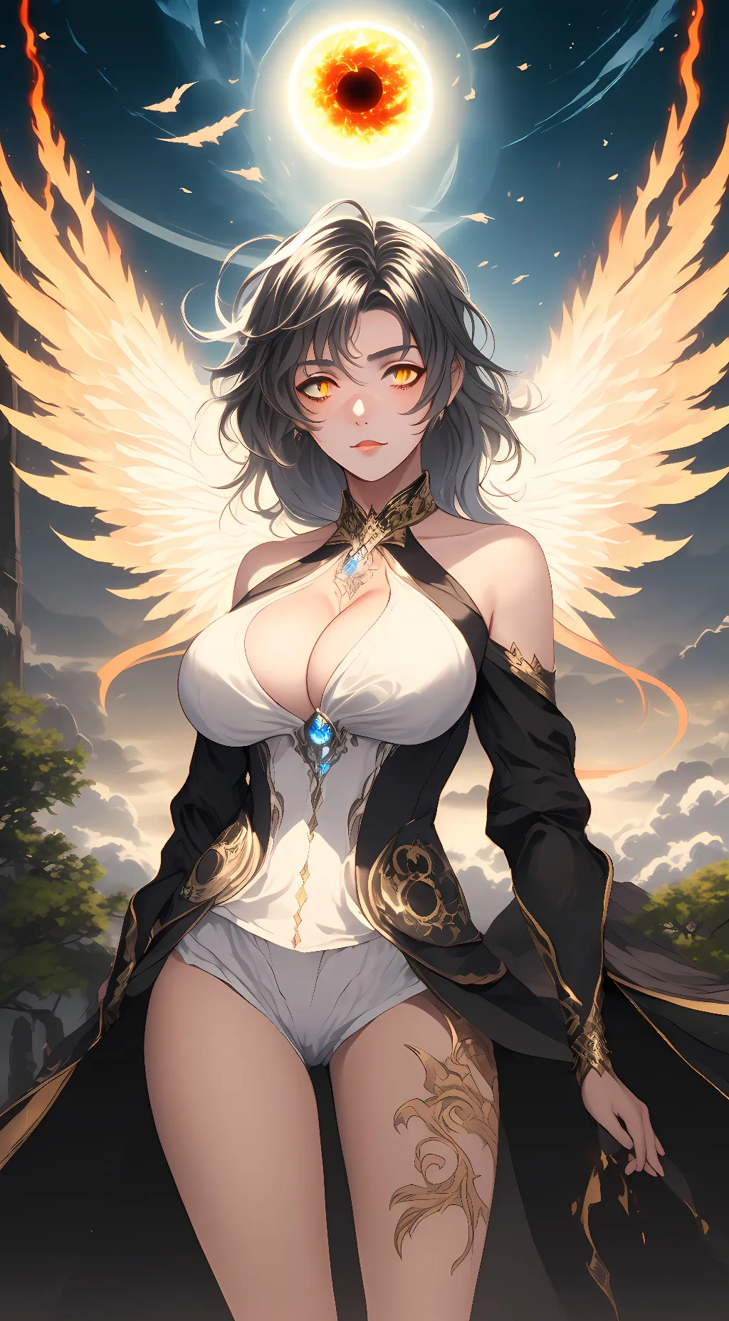 ai character: Nisshoku no megami background